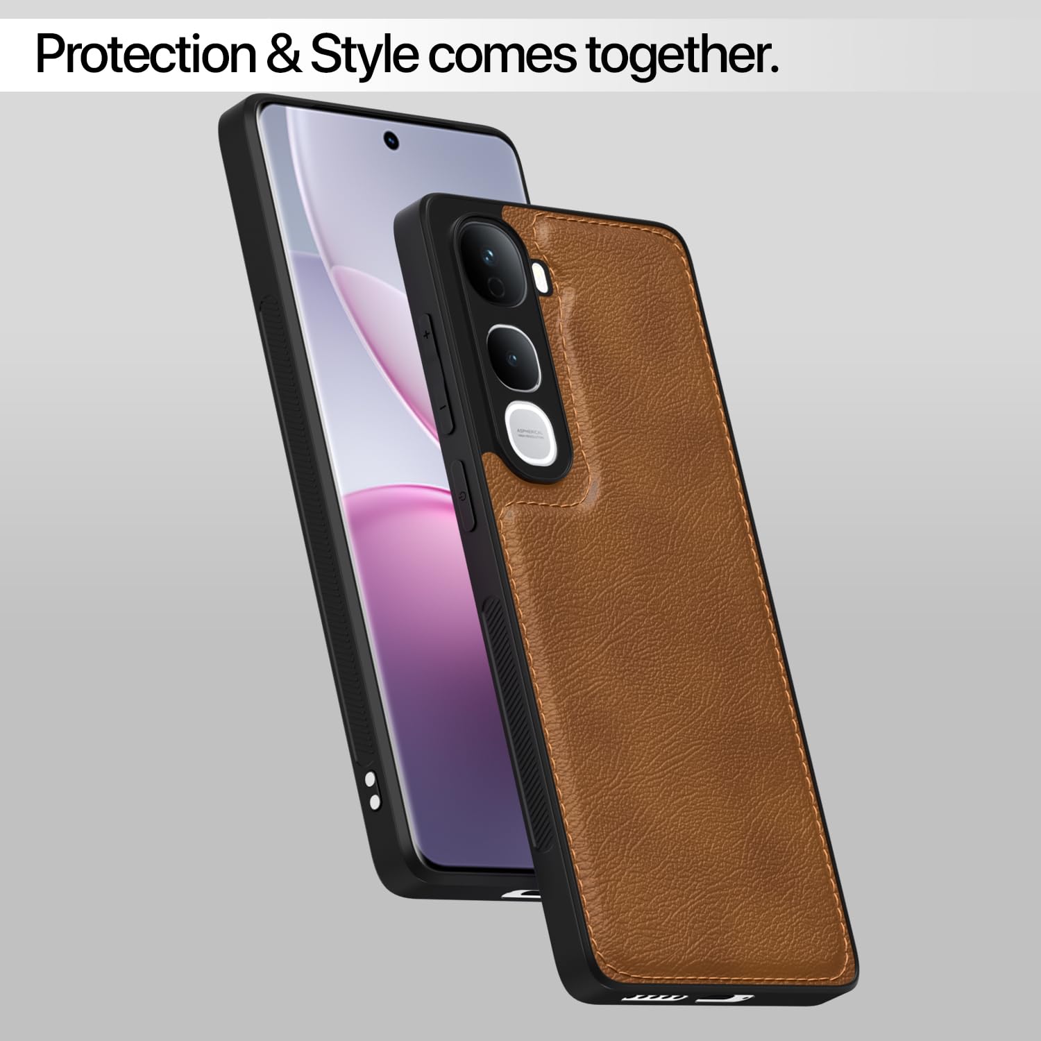 Brown back cover for Vivo Y400 Pro 5G – Pikkme – photo 7