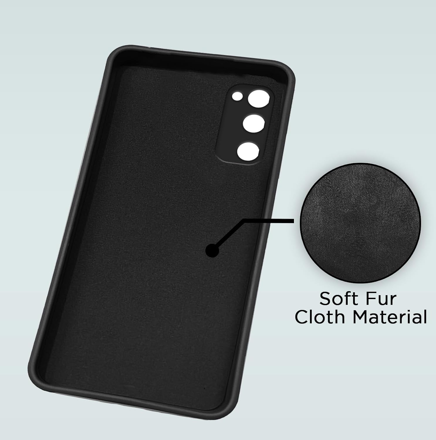 Pikkme Samsung Galaxy S20 FE / S20 FE 5G Soft Matte Silicone Shockproof Case | Black