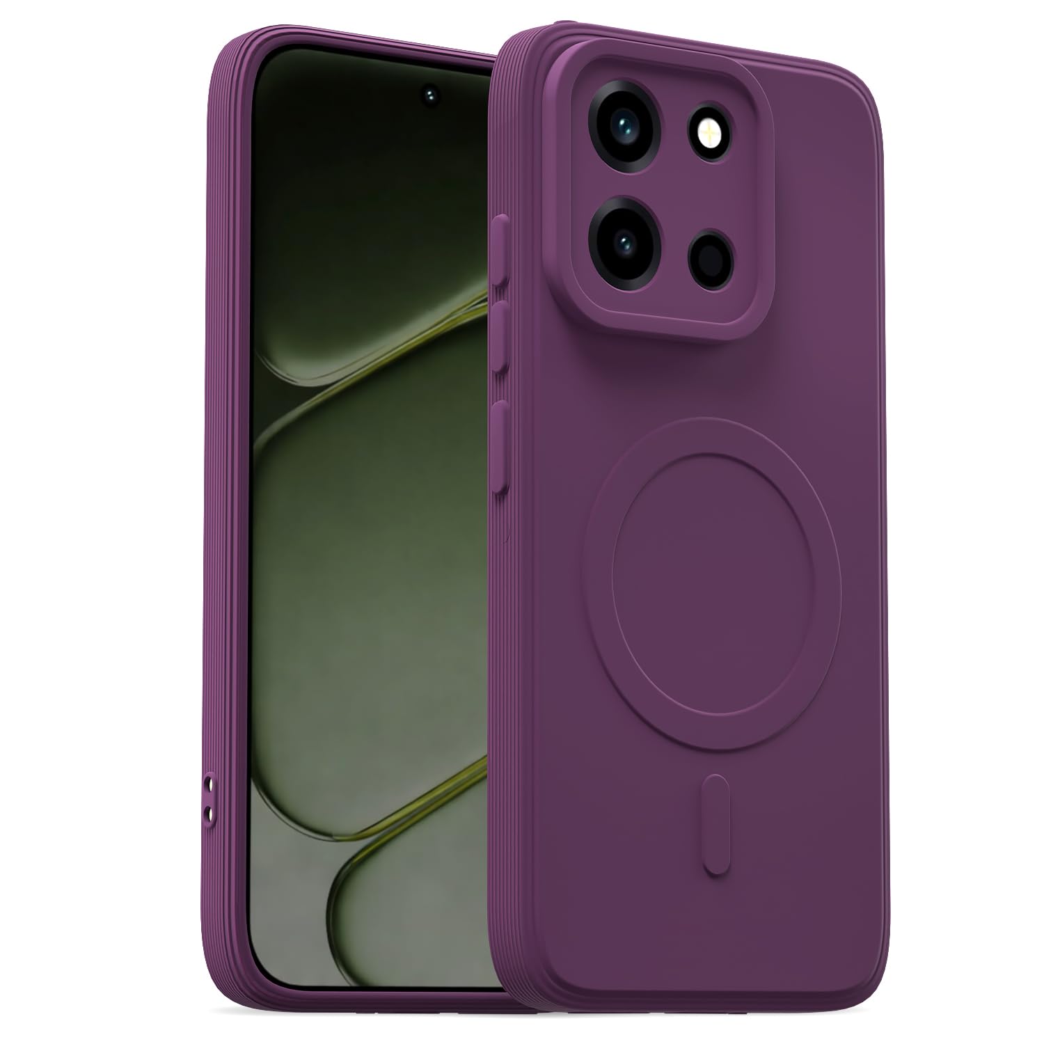 Pikkme OnePlus Nord 6 5G MagSafe purple mobile back cover