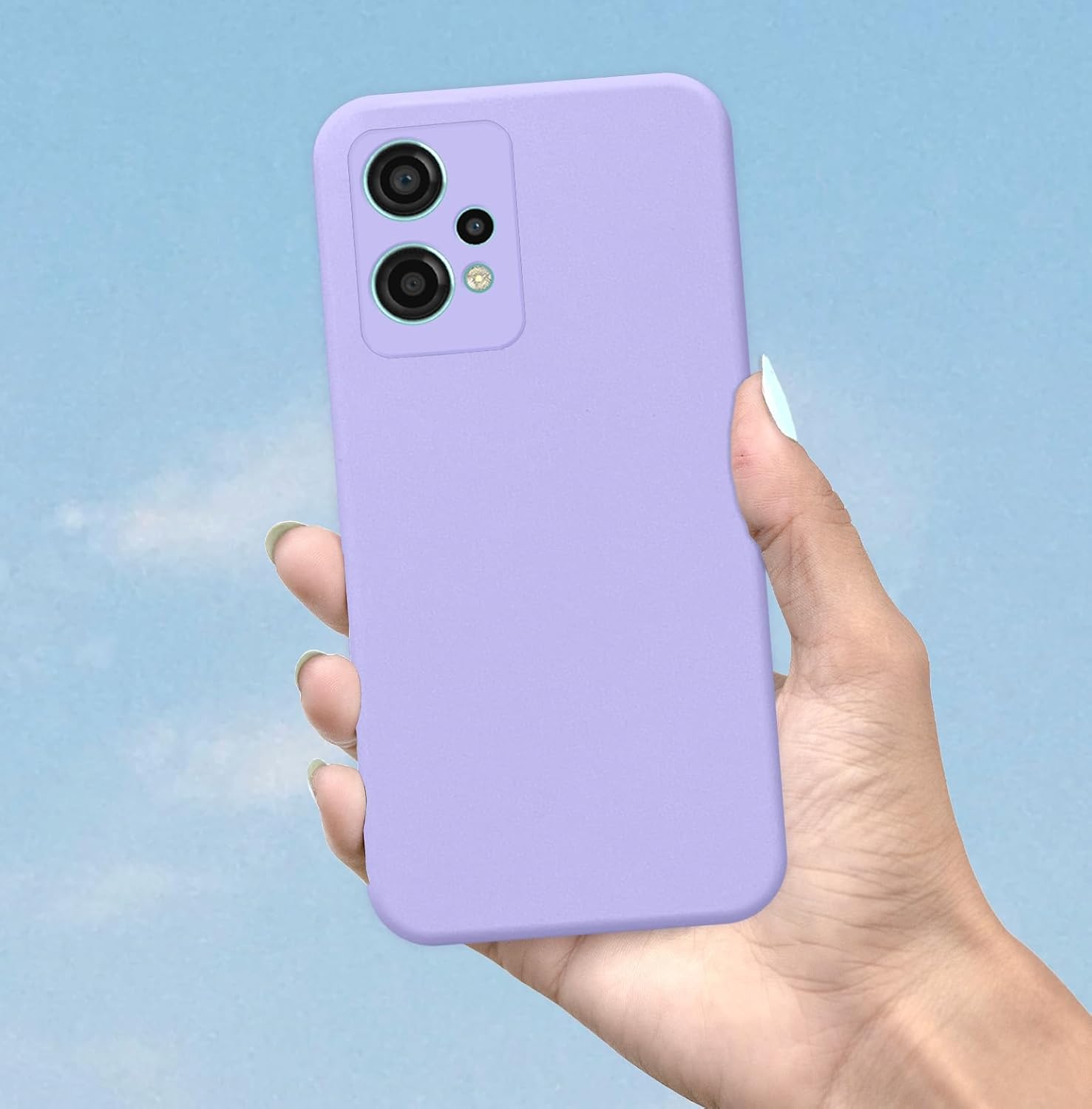 Pikkme OnePlus Nord Ce 2 Lite 5G Liquid Silicone Back Cover | Purple