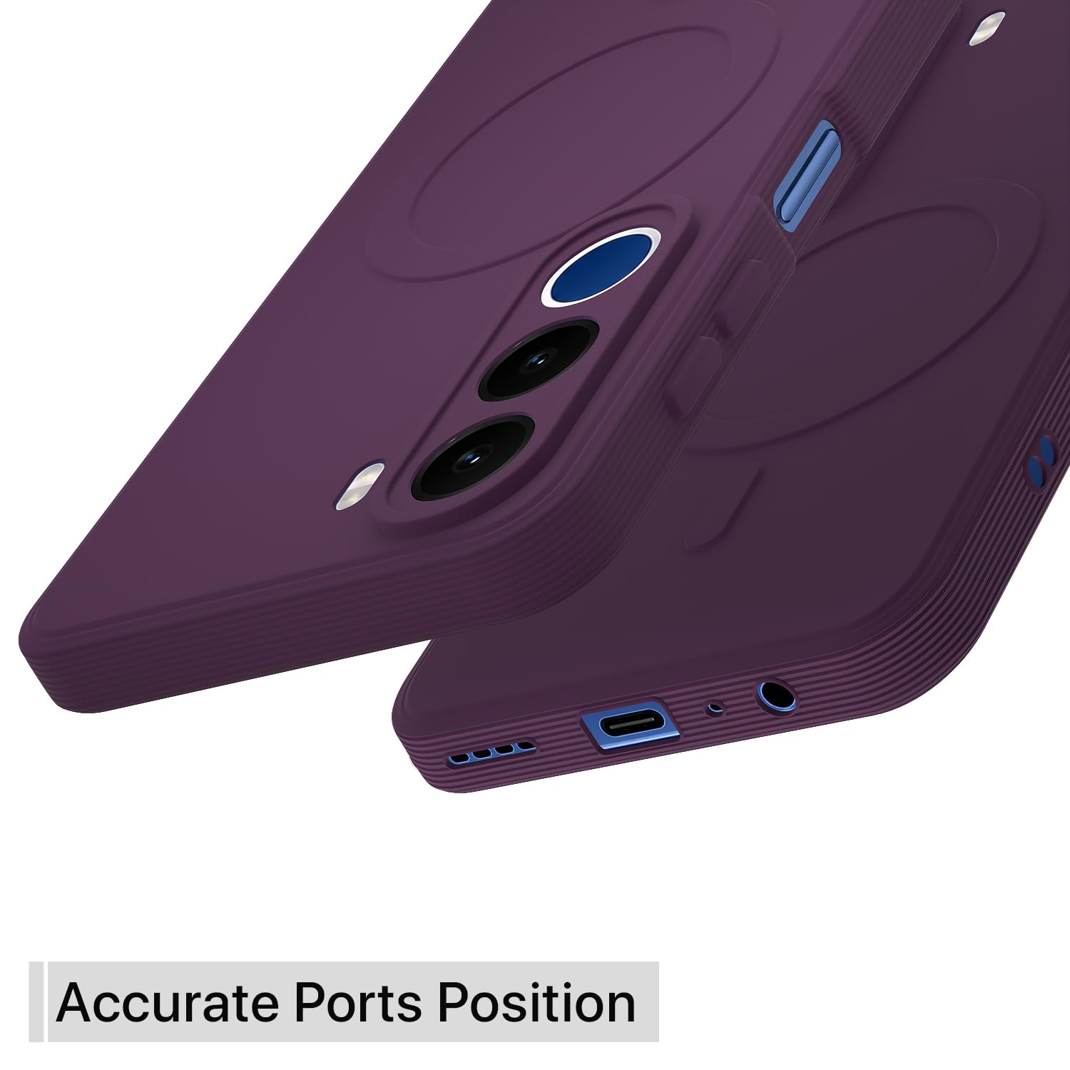Realme C100x MagSafe mobile back cover in purple by Pikkme – photo 4