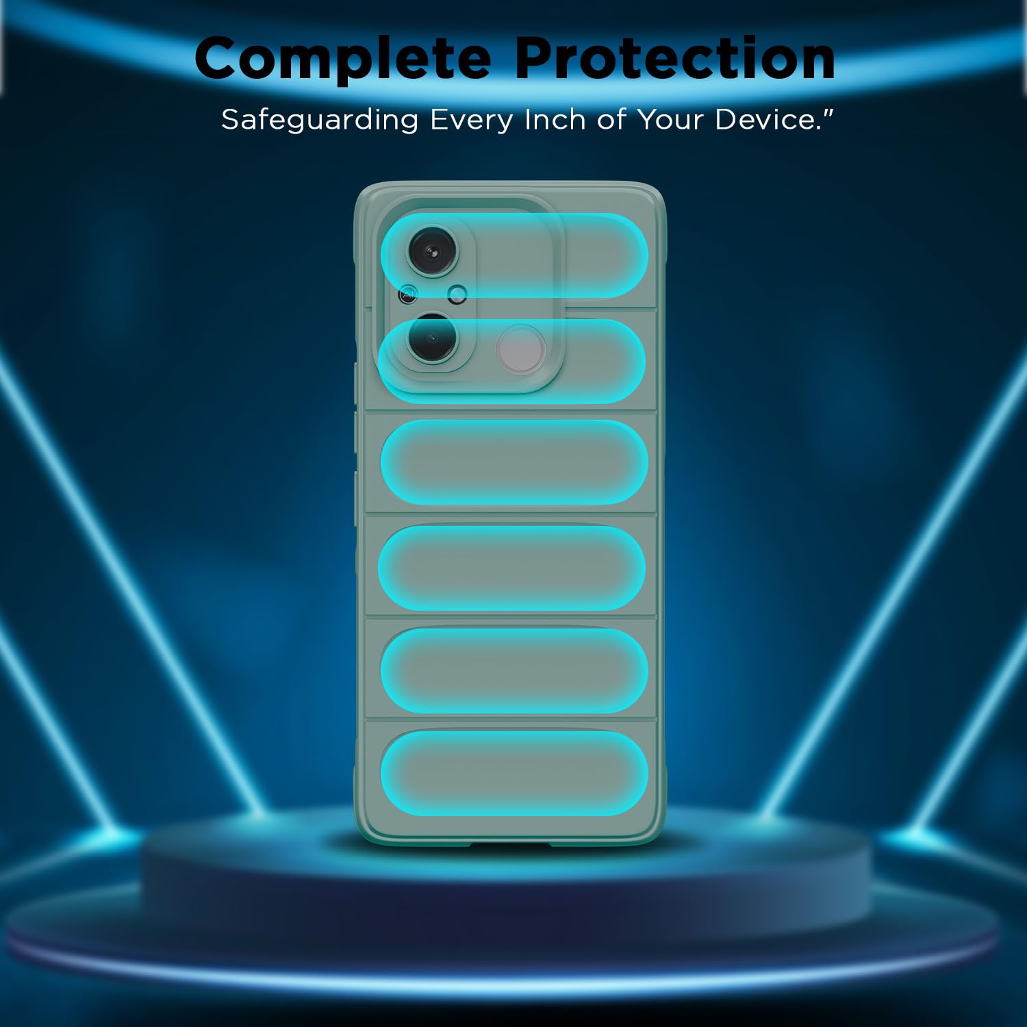 Pikkme Redmi 12C/Poco C55 green mobile back cover – photo 2