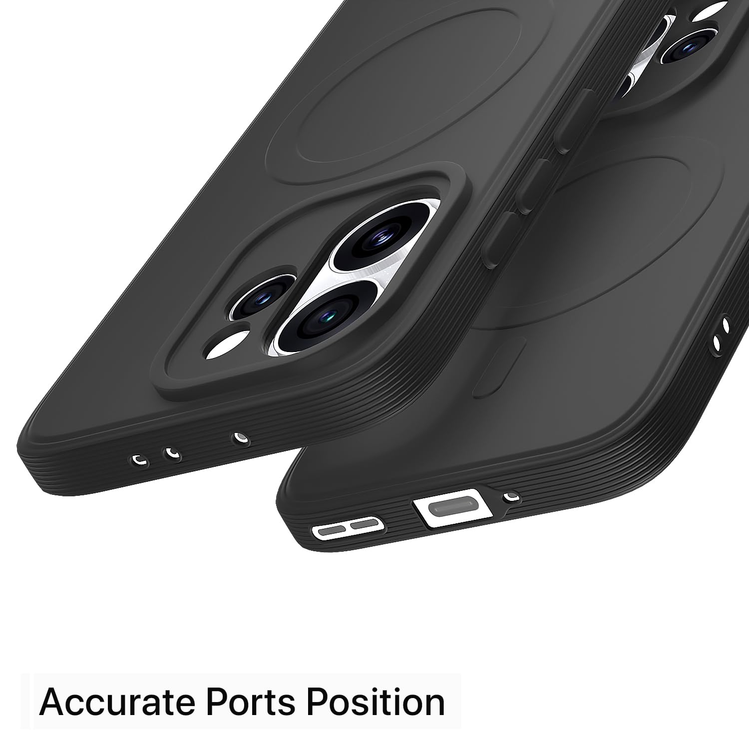 Black MagSafe phone cover for Oppo Reno 15 Pro Mini 5G – Pikkme – photo 4