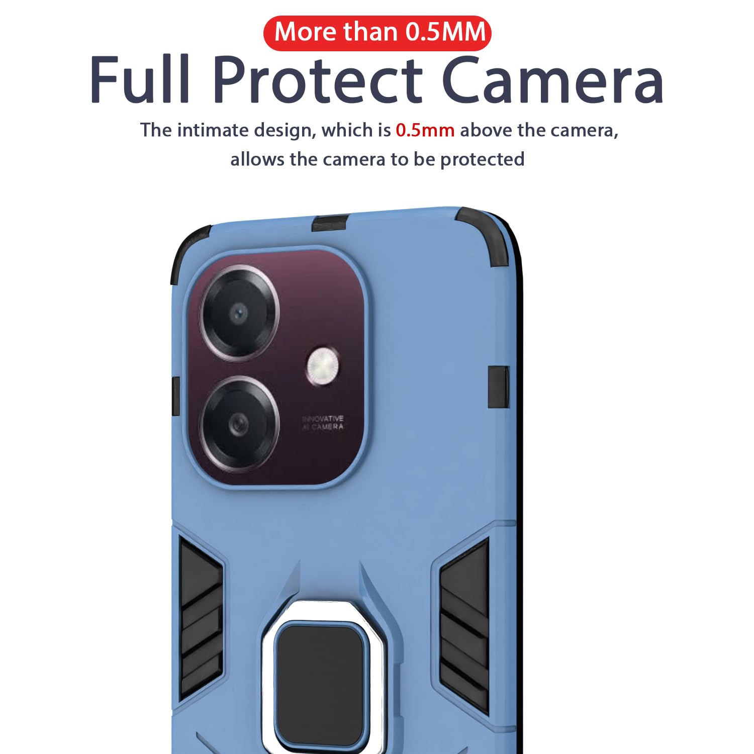 Blue back cover for Oppo A3x 5G/A3x 4G/A3 5G – Pikkme – photo 7
