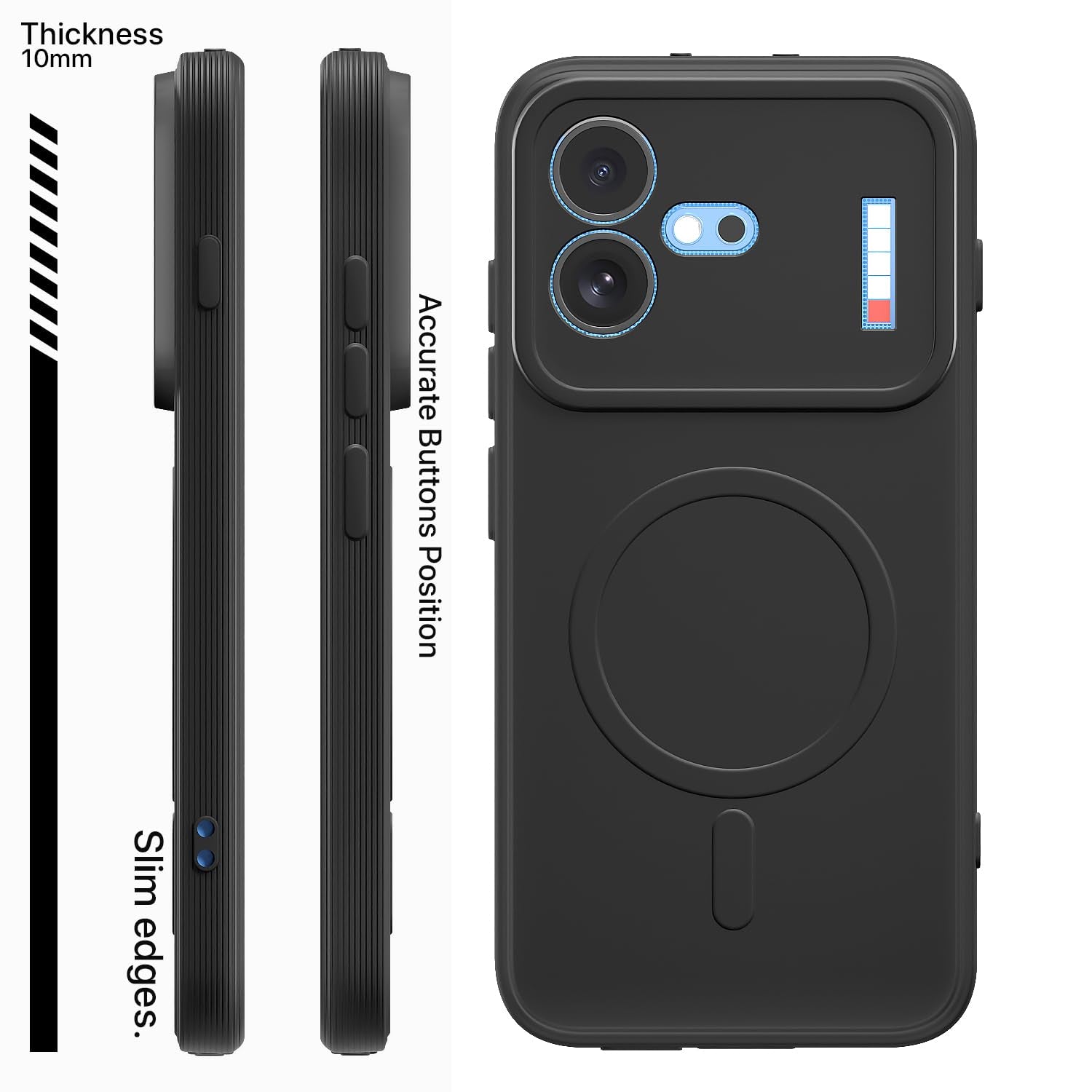 Black phone cover for Nothing Phone 4b 5G – Pikkme – photo 3