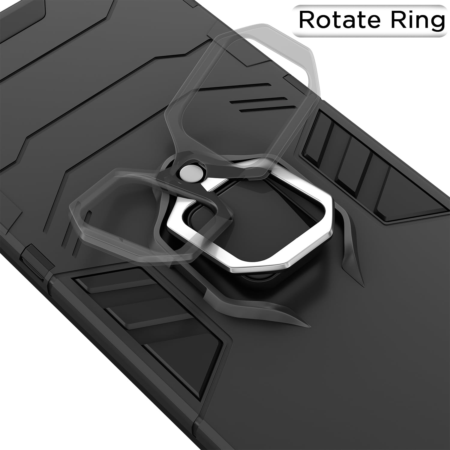 Pikkme OnePlus Nord Ce 3 Lite 5G D5 Tough Armor Back Cover | Black