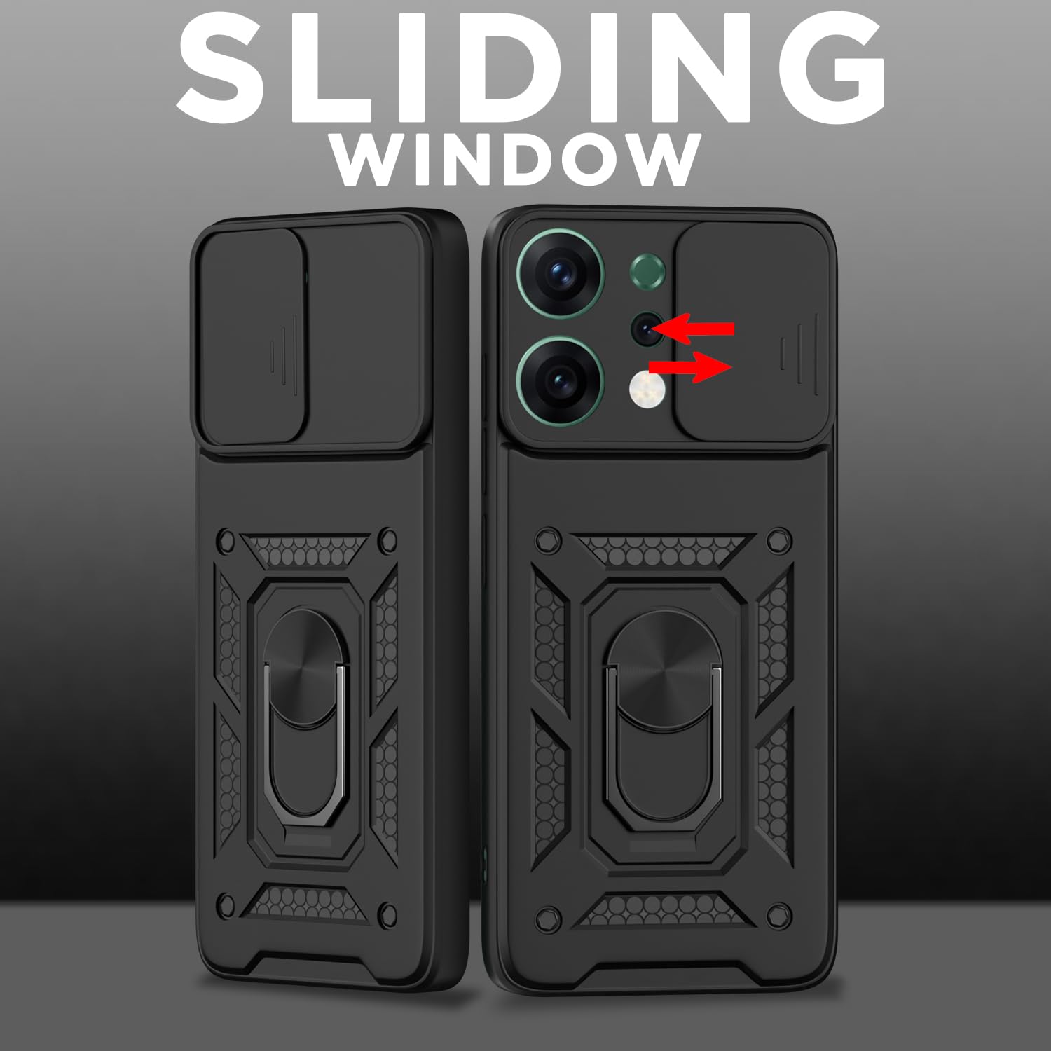 Pikkme black mobile back cover for Oppo Reno 14 5G – photo 2