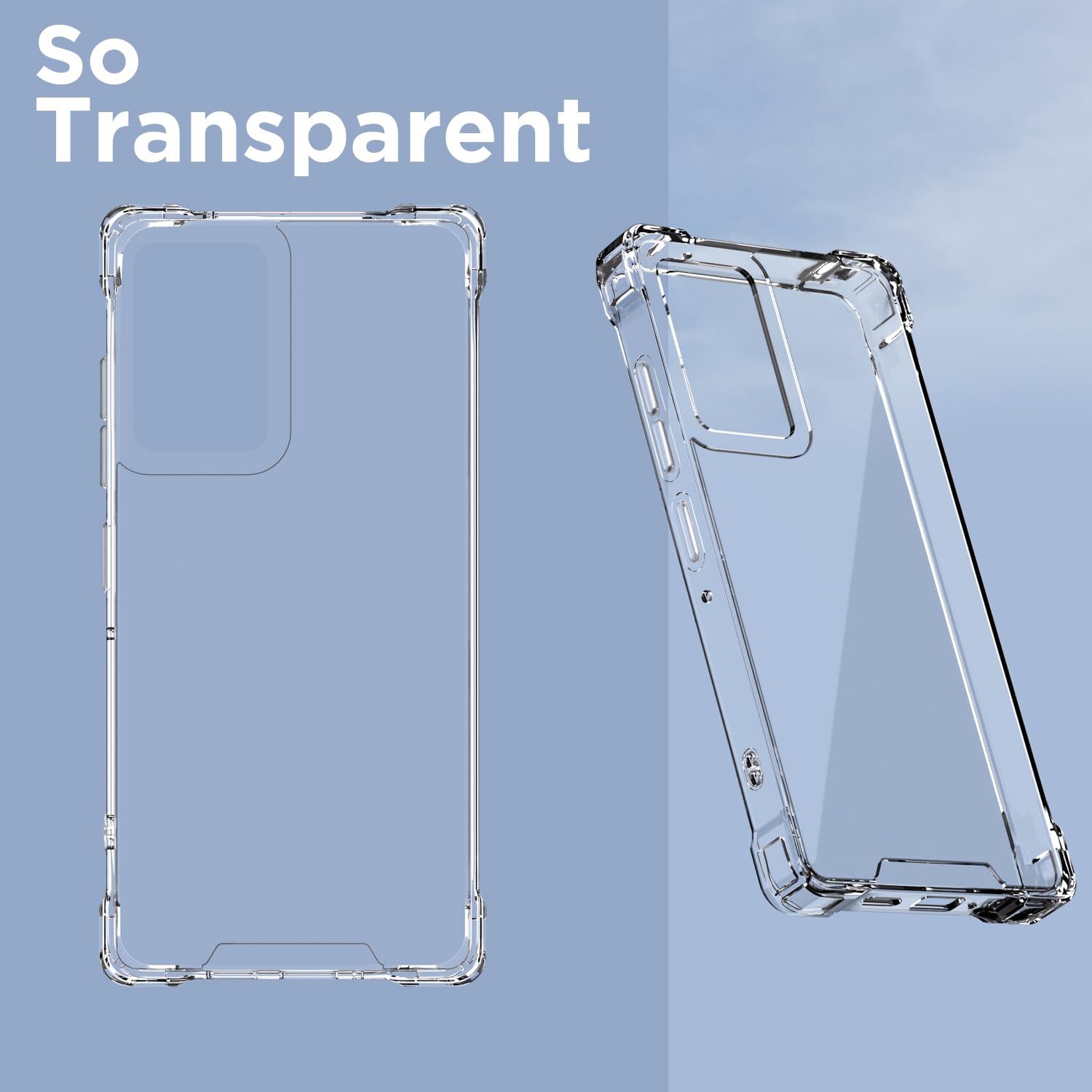 Pikkme Motorola Moto Edge 50 Fusion 5G PC + TPU Crystal Clear Back Cover (Transparent)