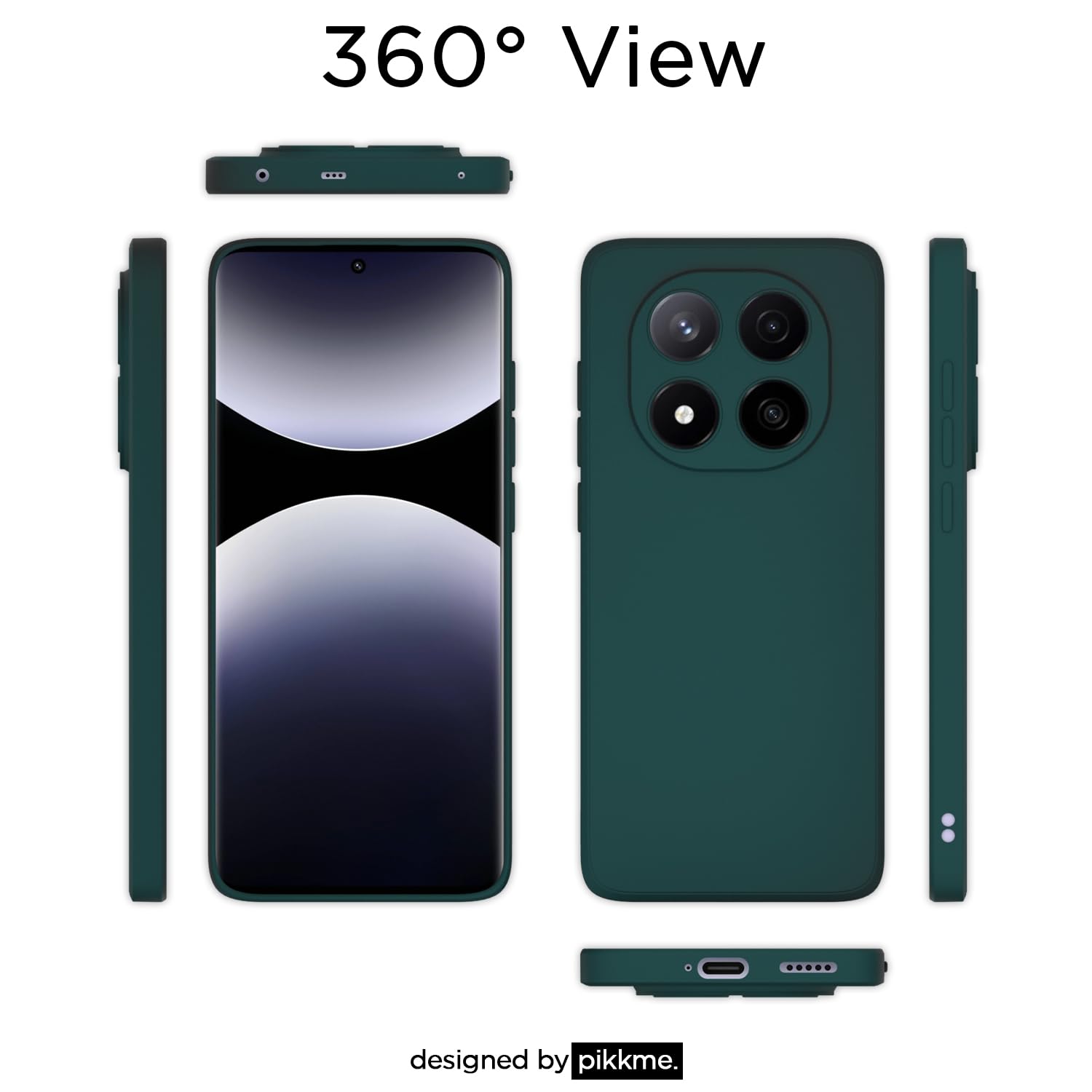 Redmi Note 14 Pro Plus 5G mobile cover in green by Pikkme – photo 4