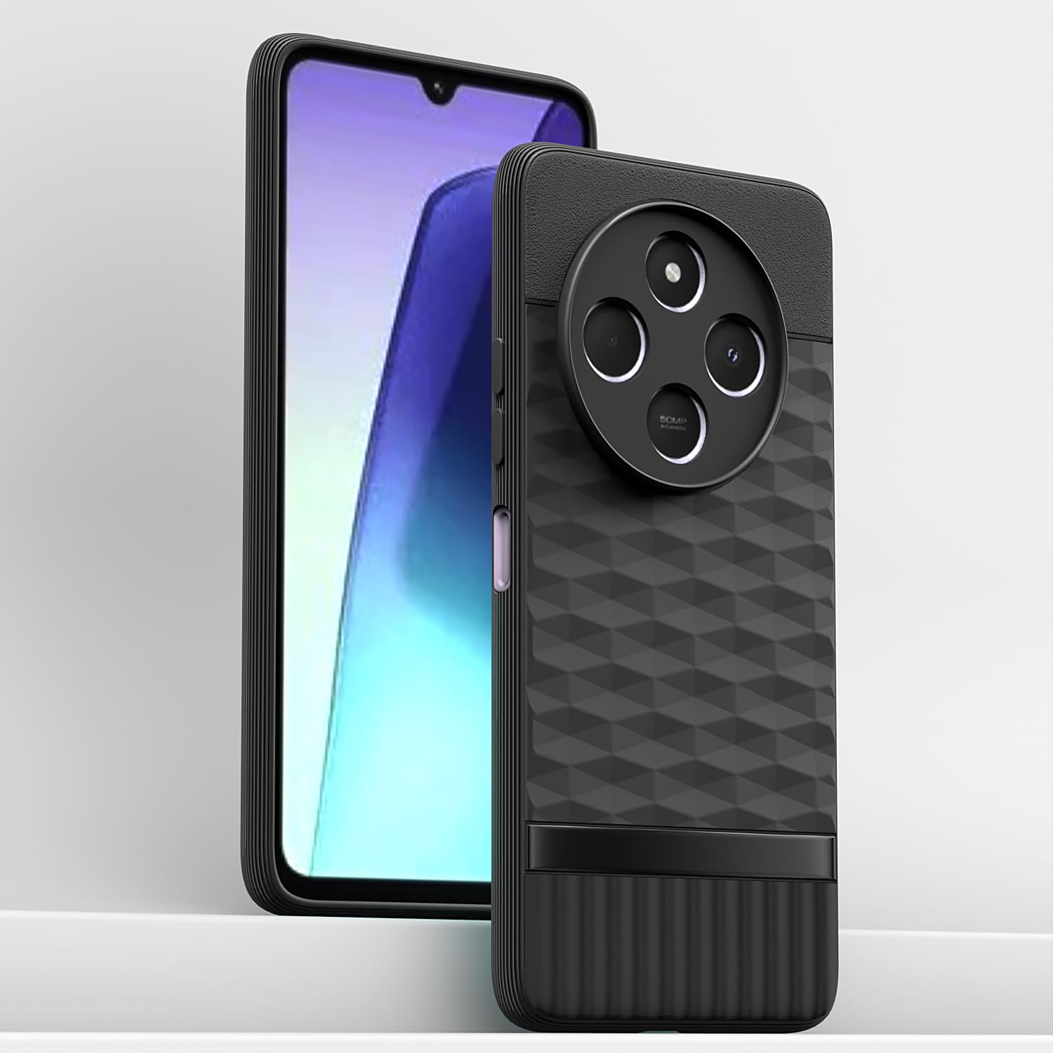 Pikkme Redmi 14c 5G / Redmi A4 5G / Poco C75 5G Gencase Back Cover (Black)