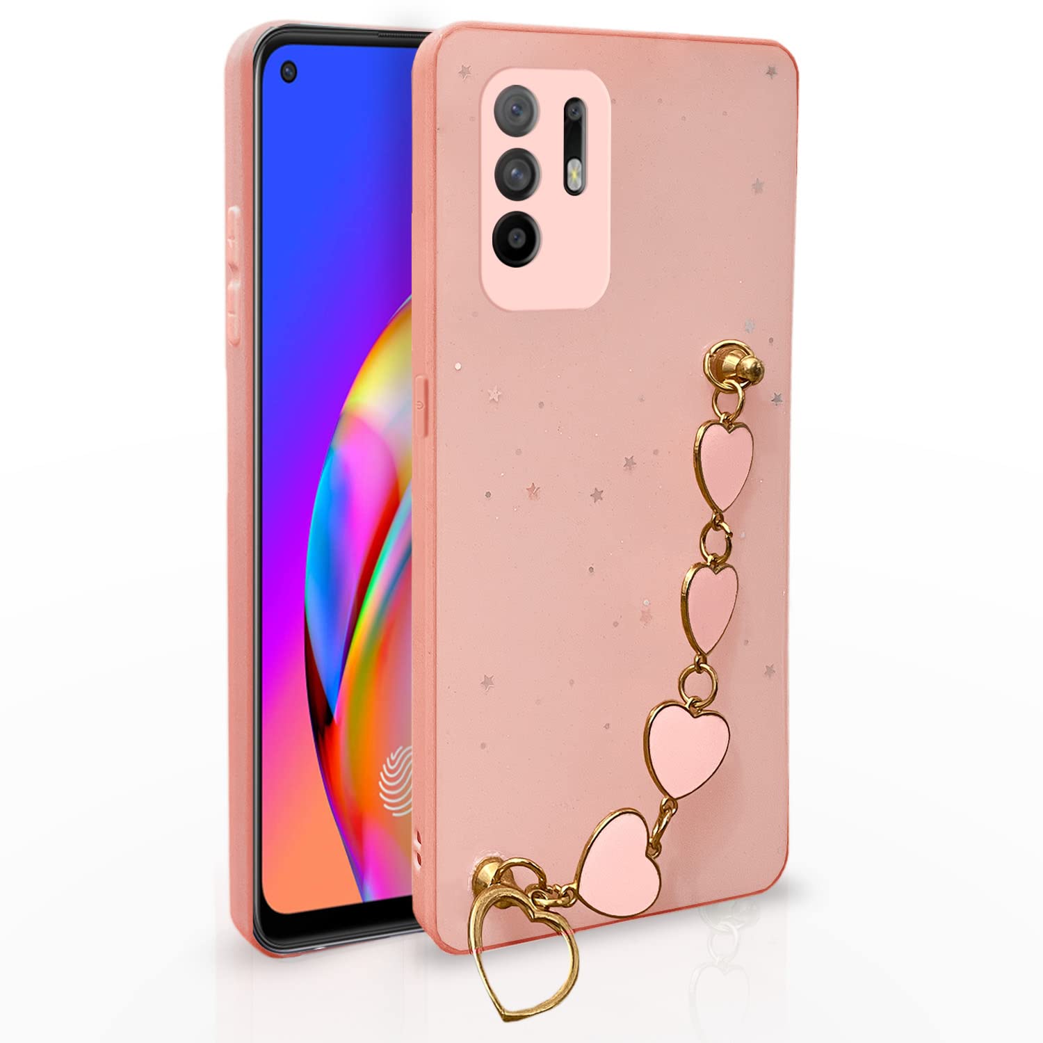 Pikkme Oppo F19 Pro Plus 5G Chain pink mobile cover