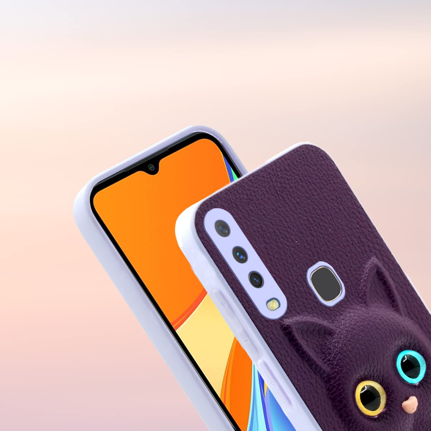 Pikkme Vivo Z1 Pro Cat purple back cover – photo 6