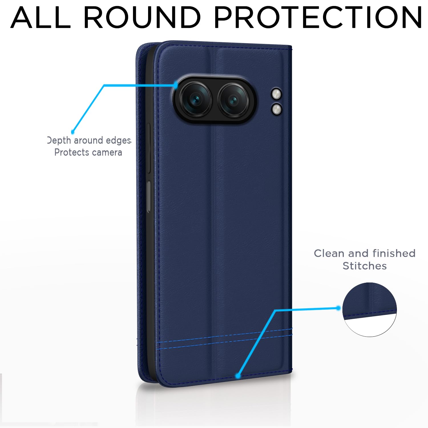 Blue Magnetic mobile flip cover for OnePlus Nord 4 5G – Pikkme – photo 4