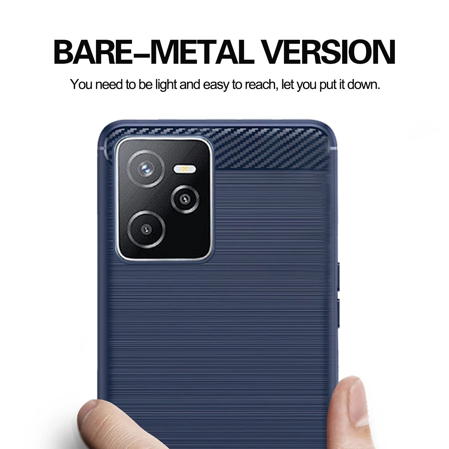 Realme Narzo 50A Prime Hybrid phone cover in blue by Pikkme – photo 6