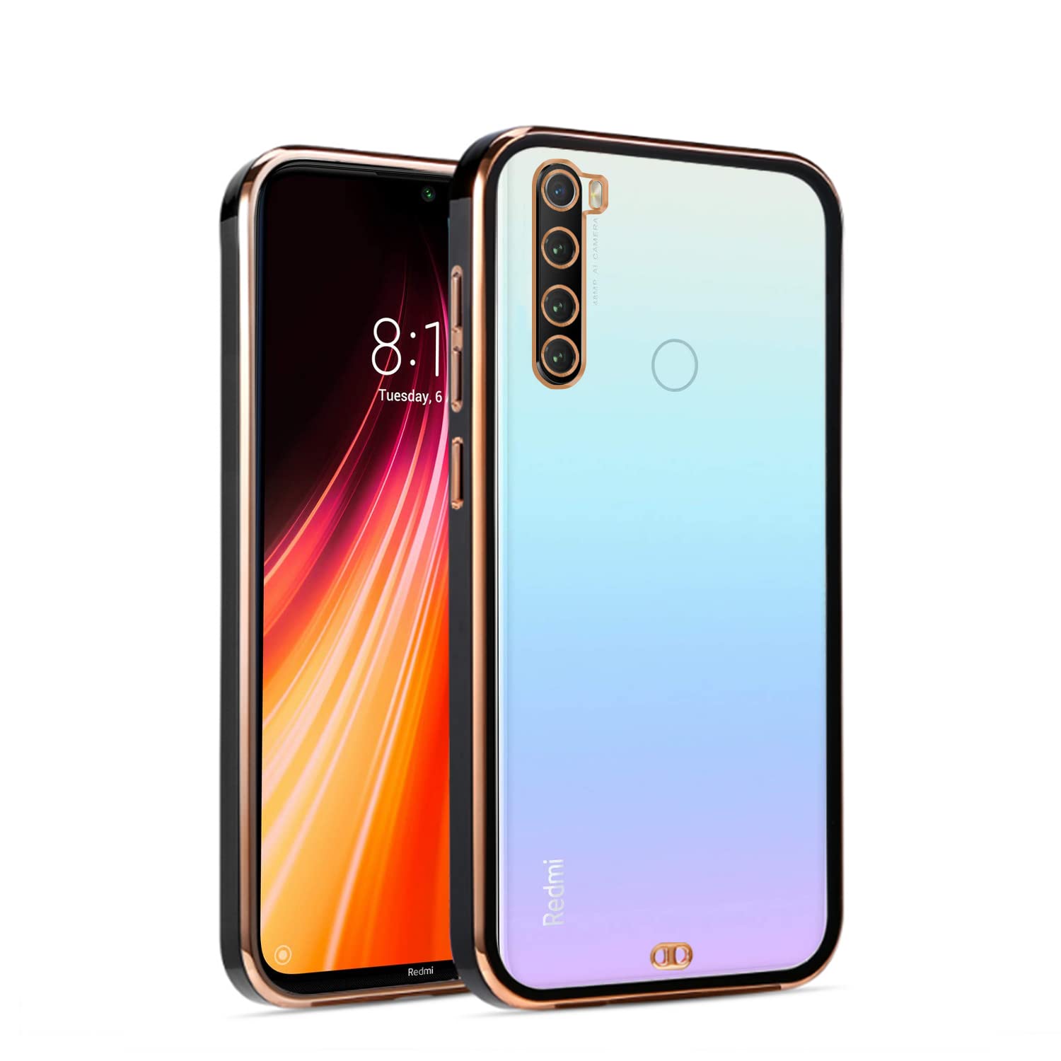 Pikkme Redmi Note 8 Chrome black back cover