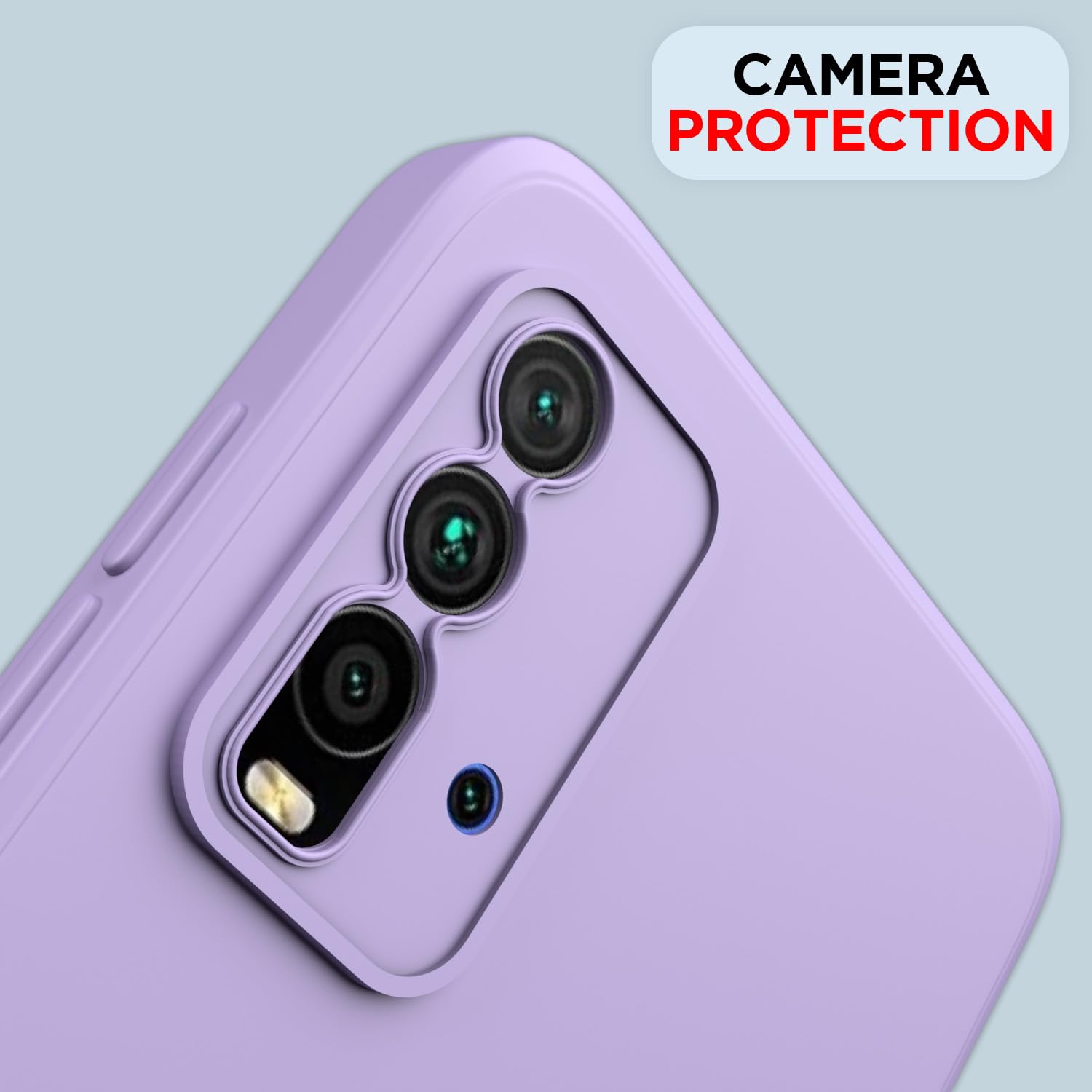 Pikkme Mi Redmi 9 Power Liquid Silicone Back Cover | Purple