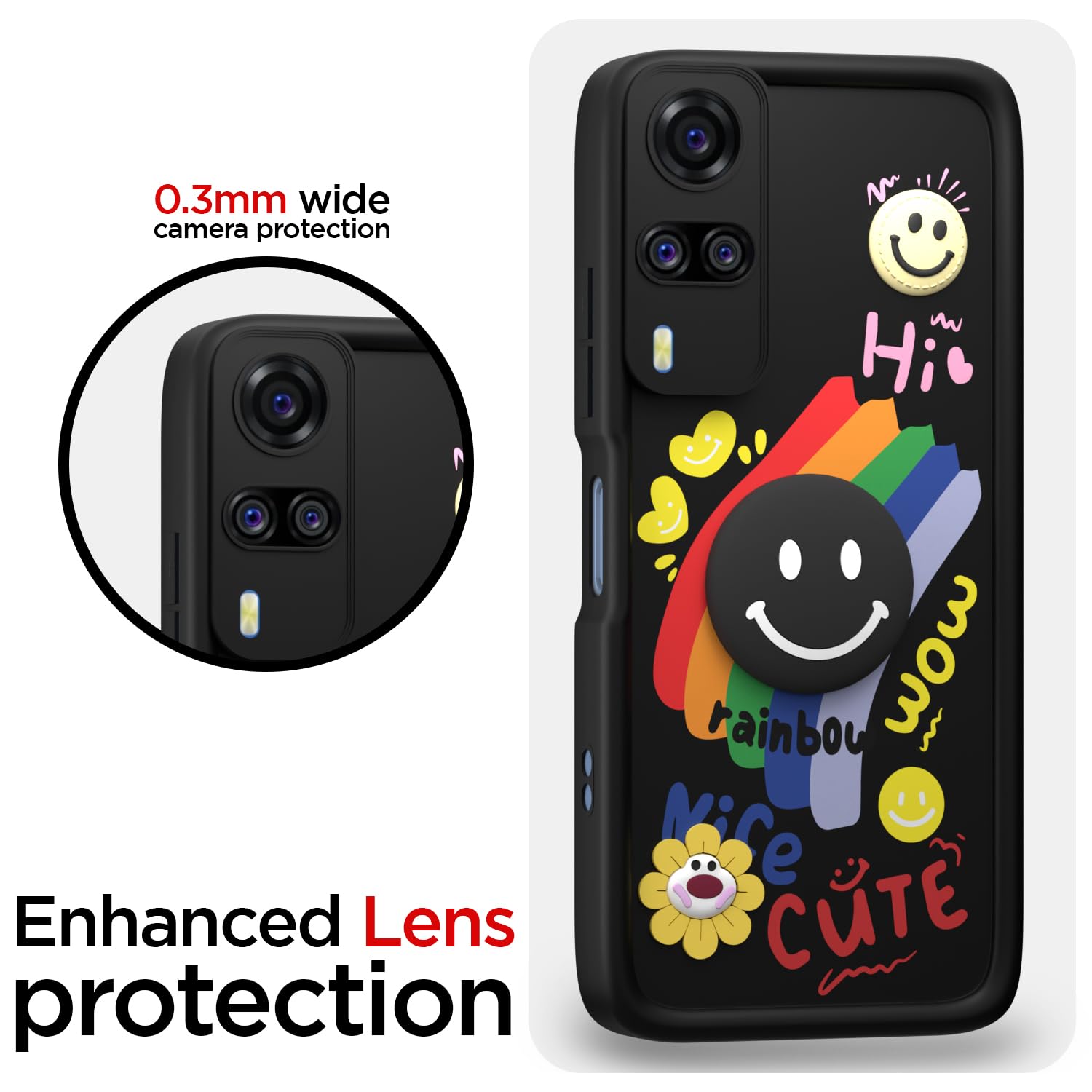 Vivo Y31/Y51 mobile cover in black by Pikkme – photo 5