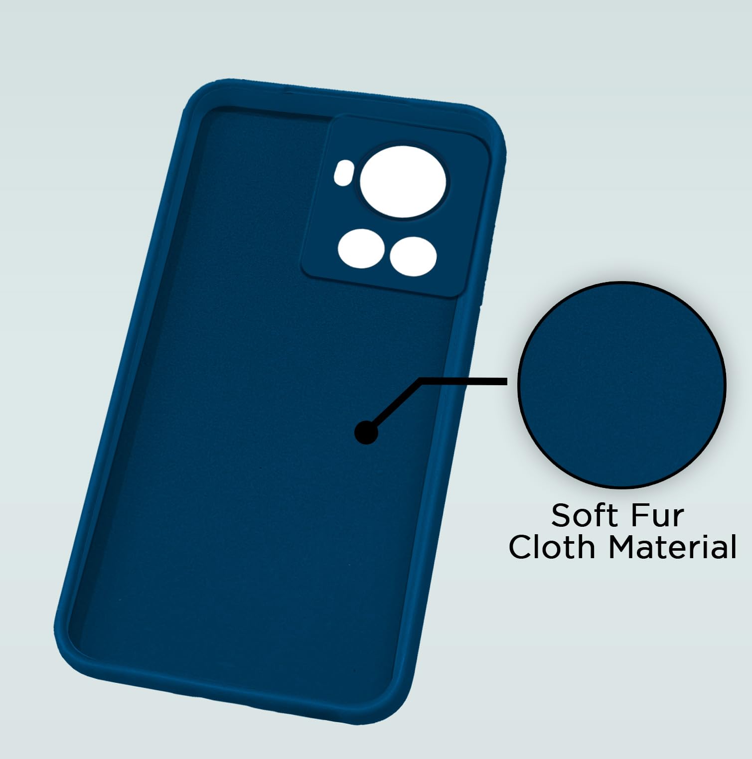 Pikkme blue Liquid Silicone mobile cover for OnePlus 10R/10R Prime 5G – photo 2
