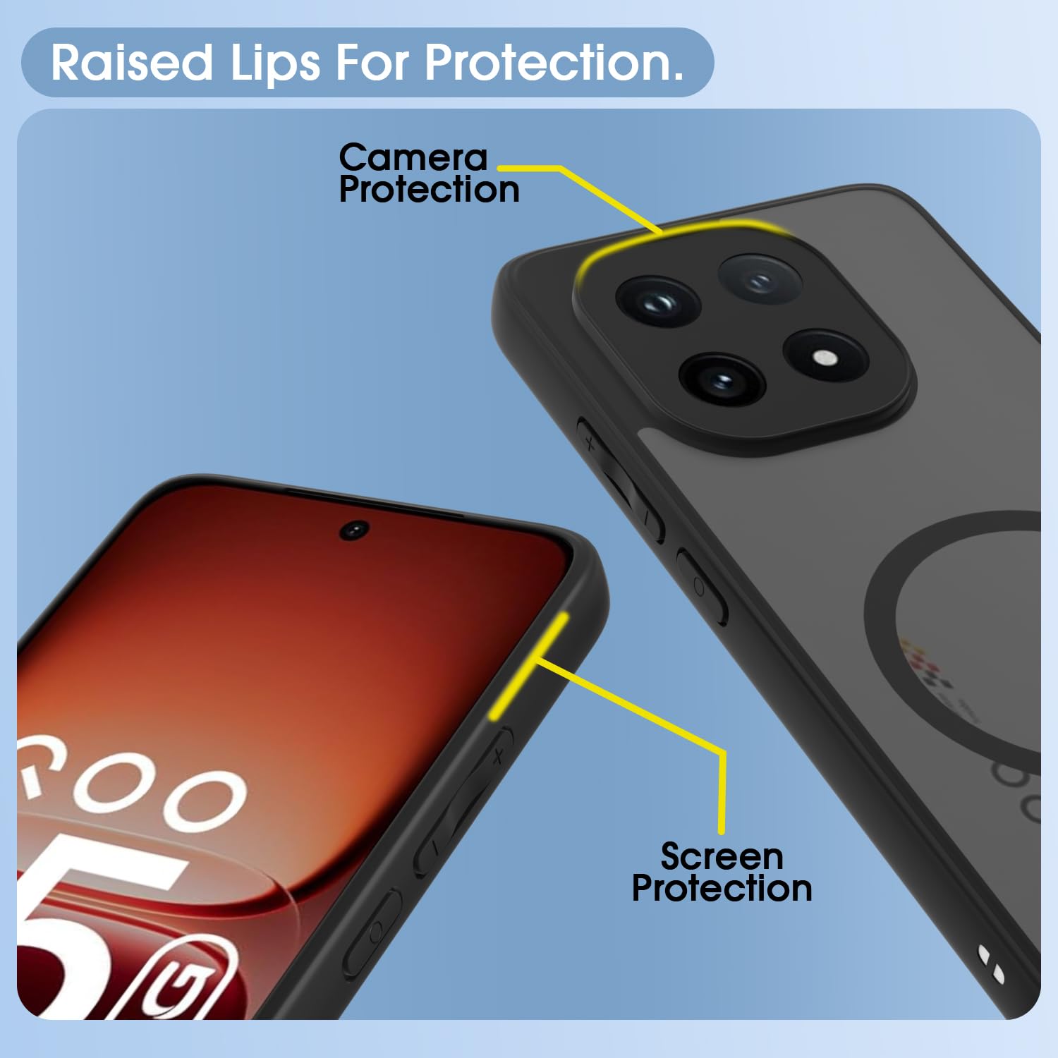 Pikkme iQOO 15 5G black smoke mag-safe phone cover – photo 4
