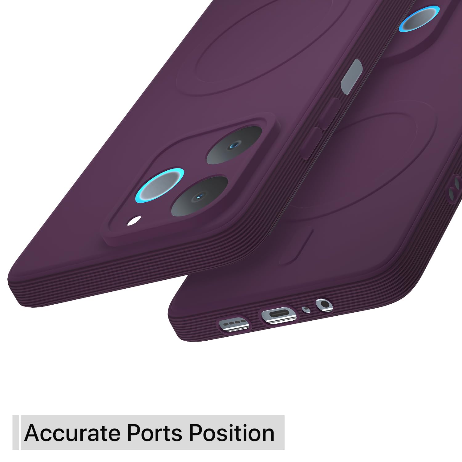 Pikkme purple MagSafe back cover for Realme P4 Lite 4G – photo 4