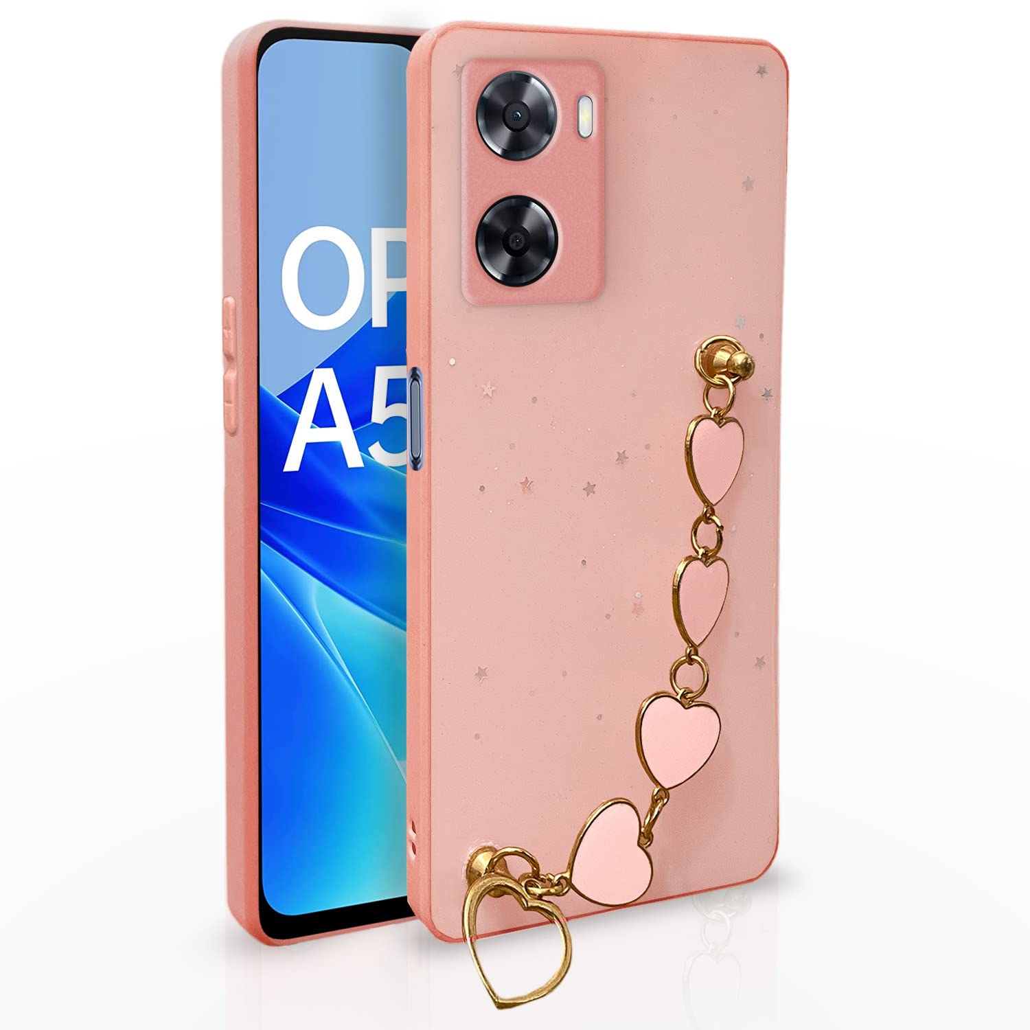 Pikkme pink mobile back cover for Oppo A57 5G