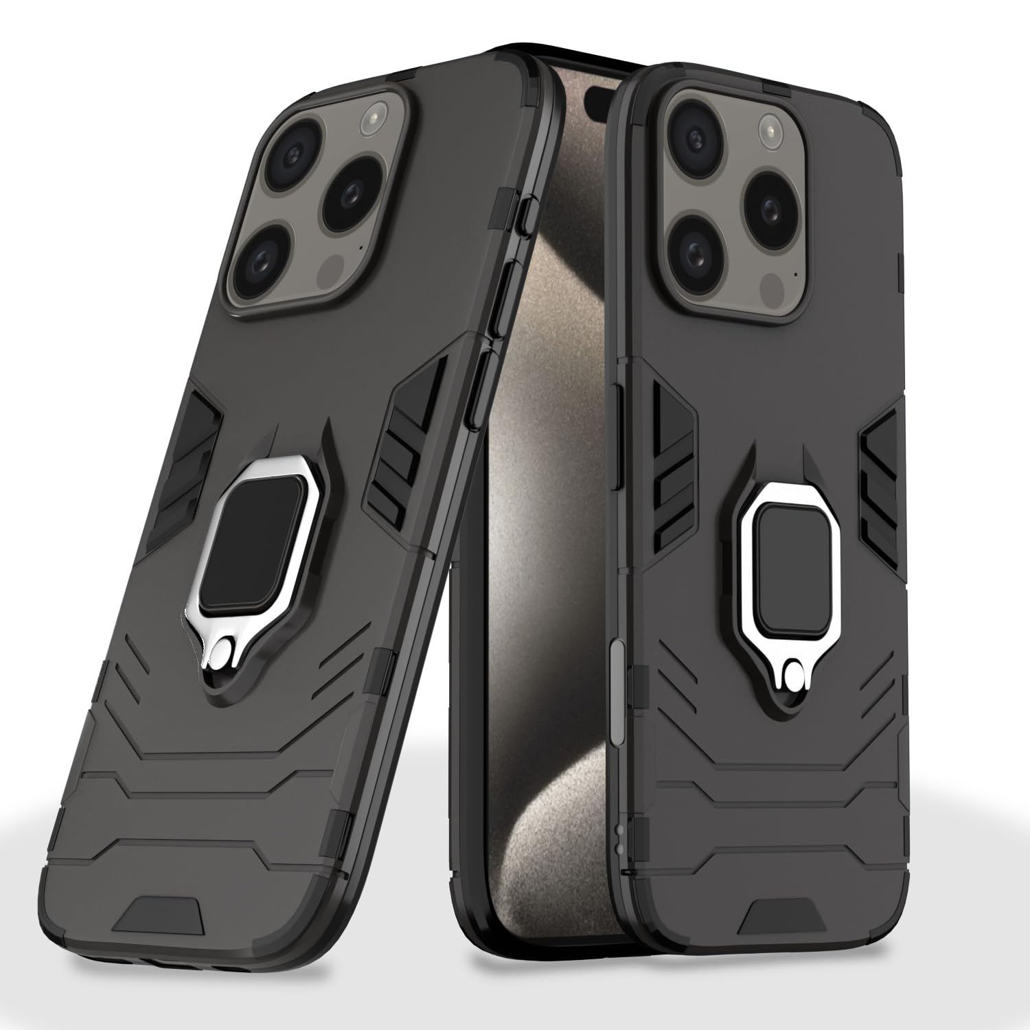Pikkme iPhone 16 Pro black mobile back cover