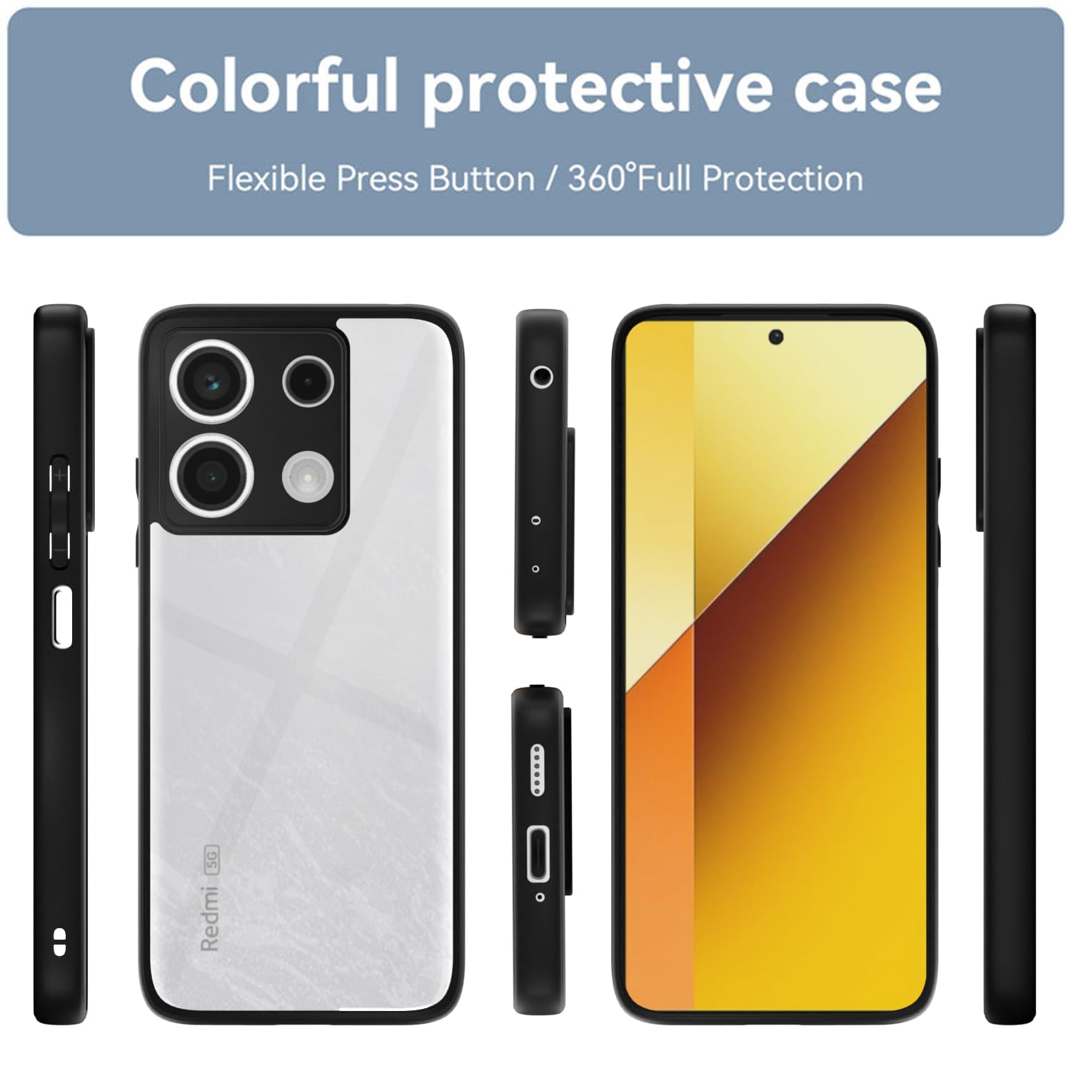 Redmi Note 13 5G Eagle 2 back cover in black by Pikkme – photo 2