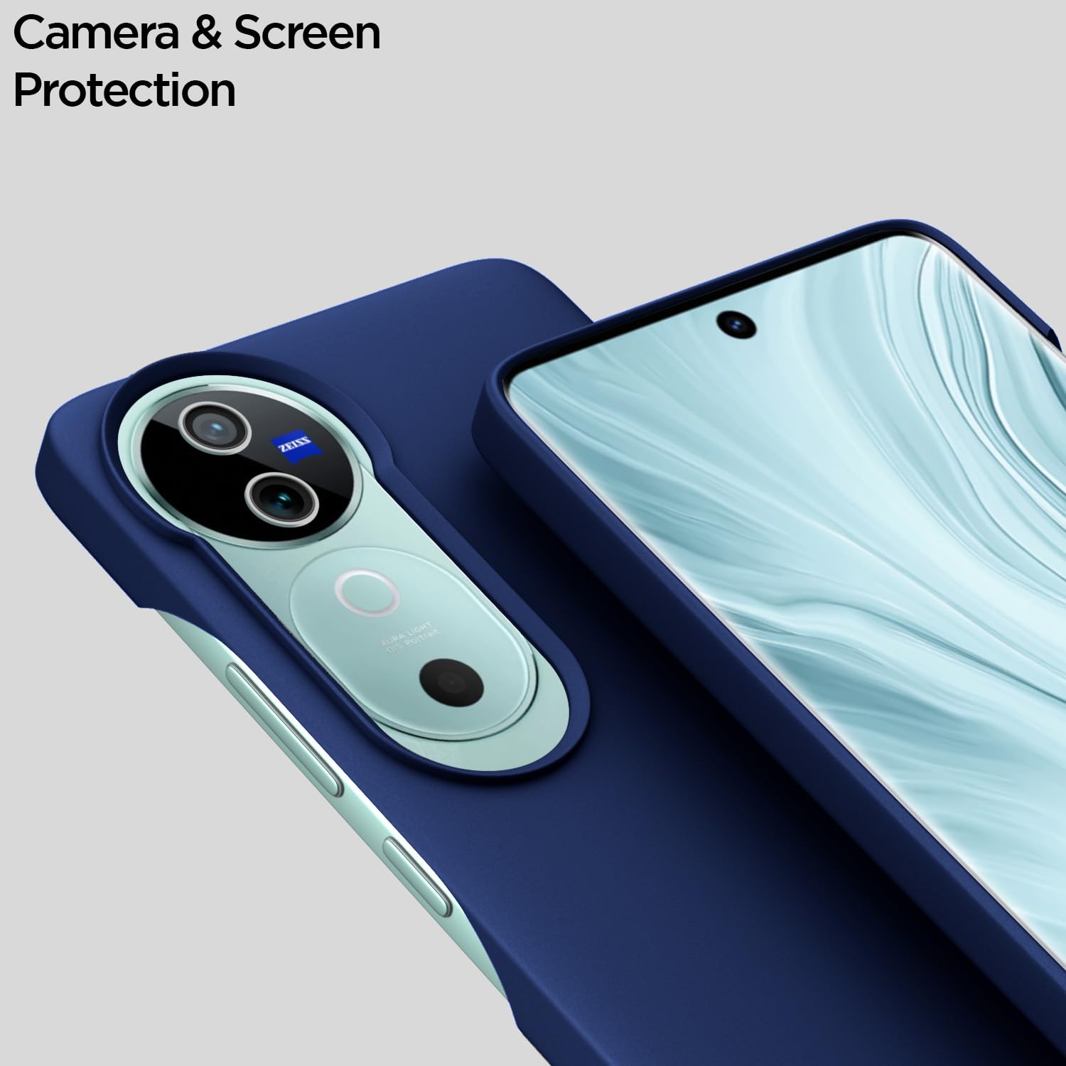 Pikkme blue SideCut mobile back cover for Vivo V40/V40 Pro/T3 Ultra 5G – photo 5