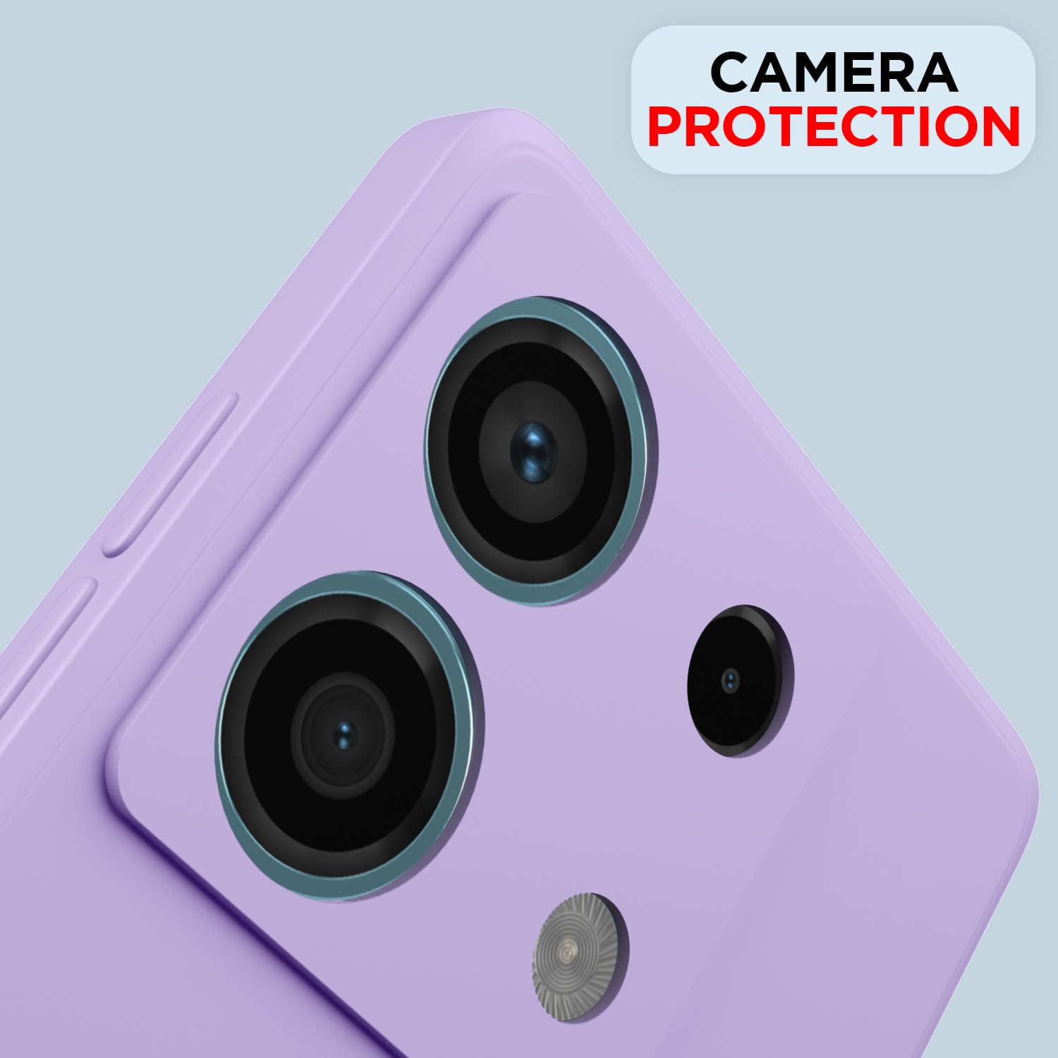 Pikkme Redmi Note 13 5G Liquid Silicone Back Cover | Purple