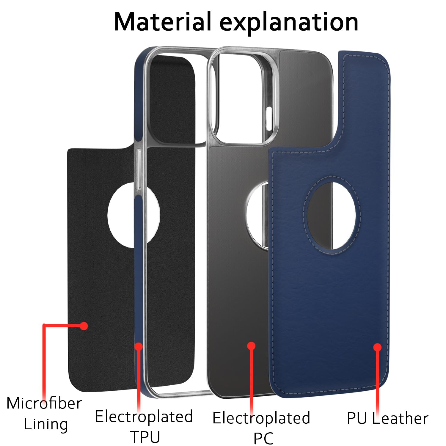 Chrome blue phone cover for iPhone 14 Pro Max – Pikkme – photo 2