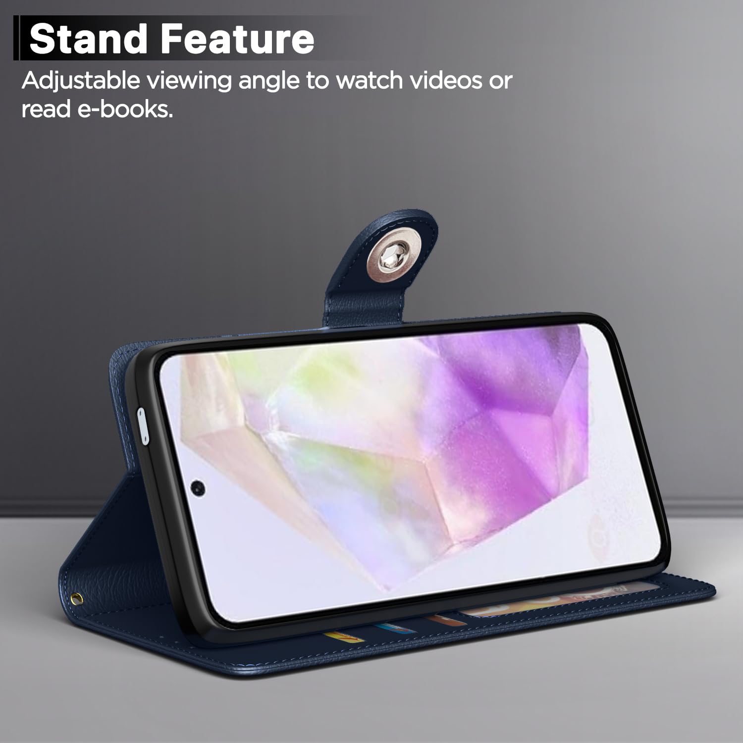 Blue Button flip cover for Samsung A56 5G – Pikkme – photo 3