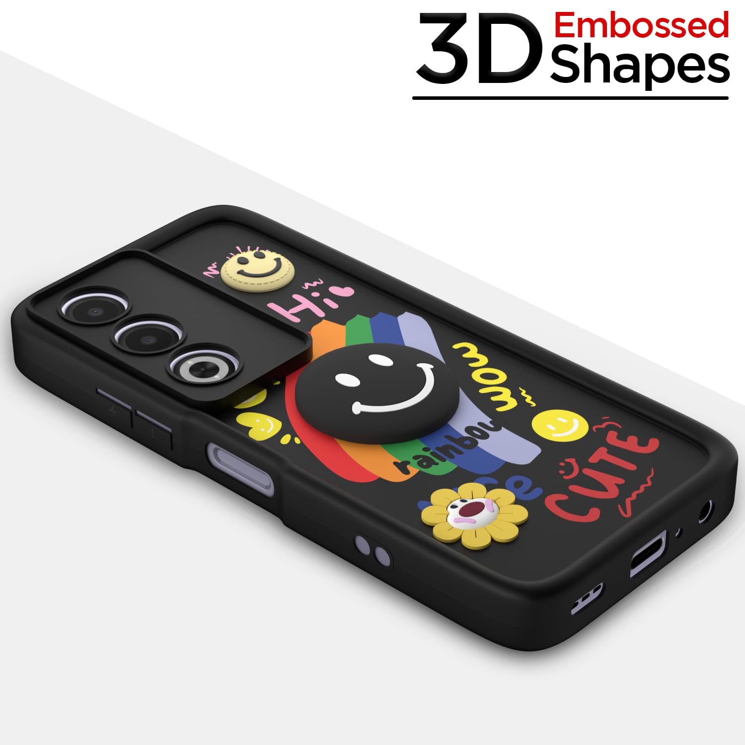 Oppo A3 Pro 5G mobile cover in black by Pikkme – photo 3
