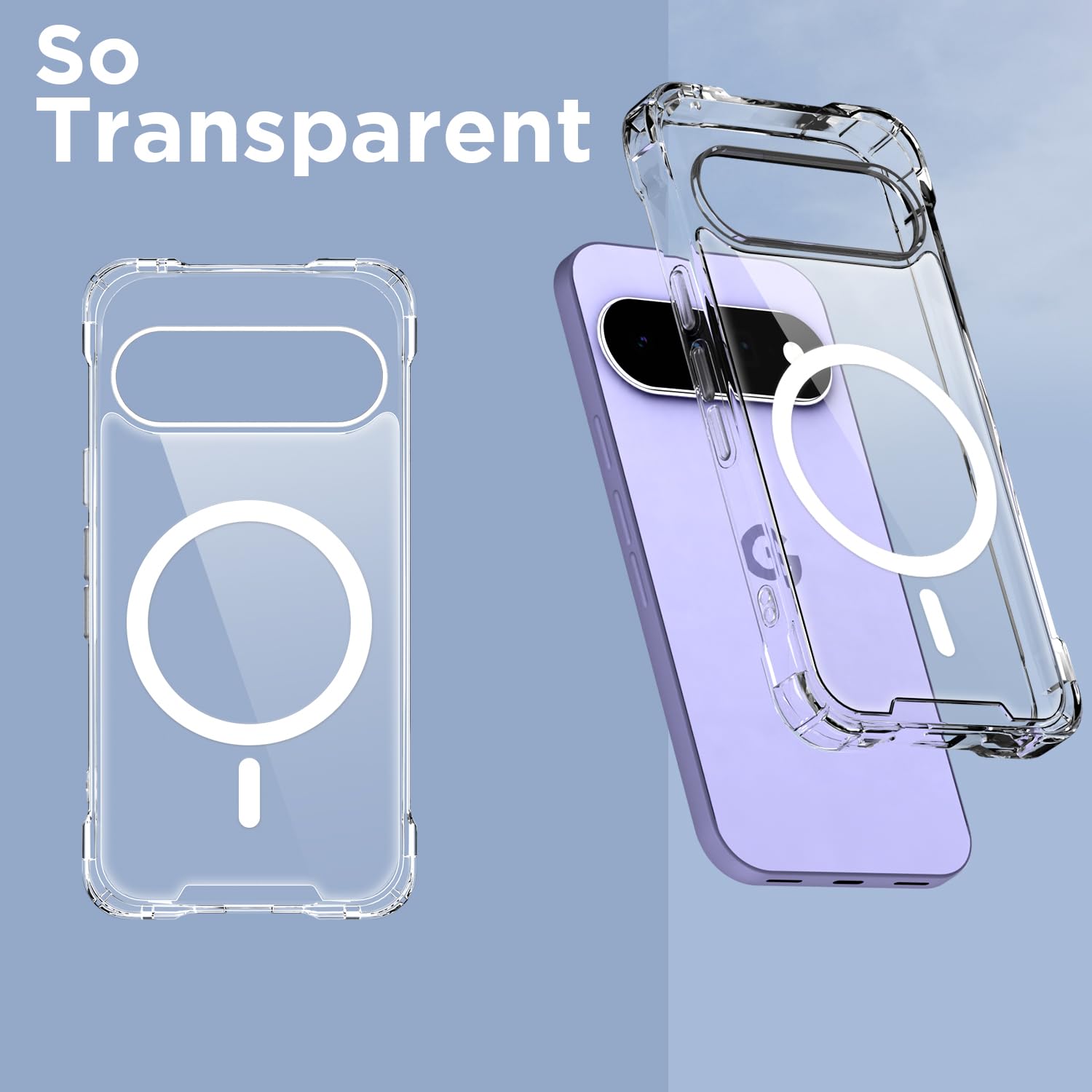 Pikkme Google Pixel 11 MagSafe transparent mag-safe mobile cover – photo 2