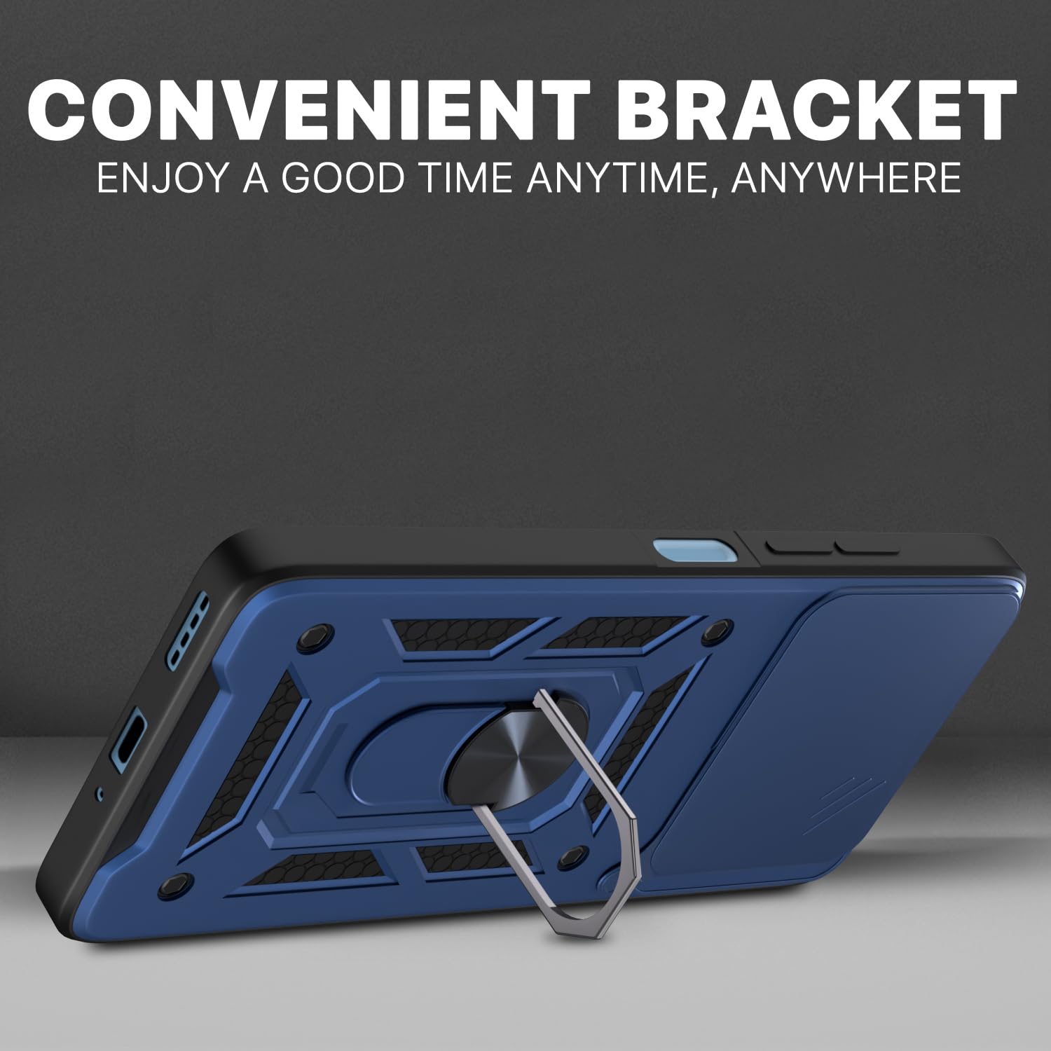 Pikkme Infinix Note 40x 5G/360 D10 Camera Shield blue mobile cover – photo 3