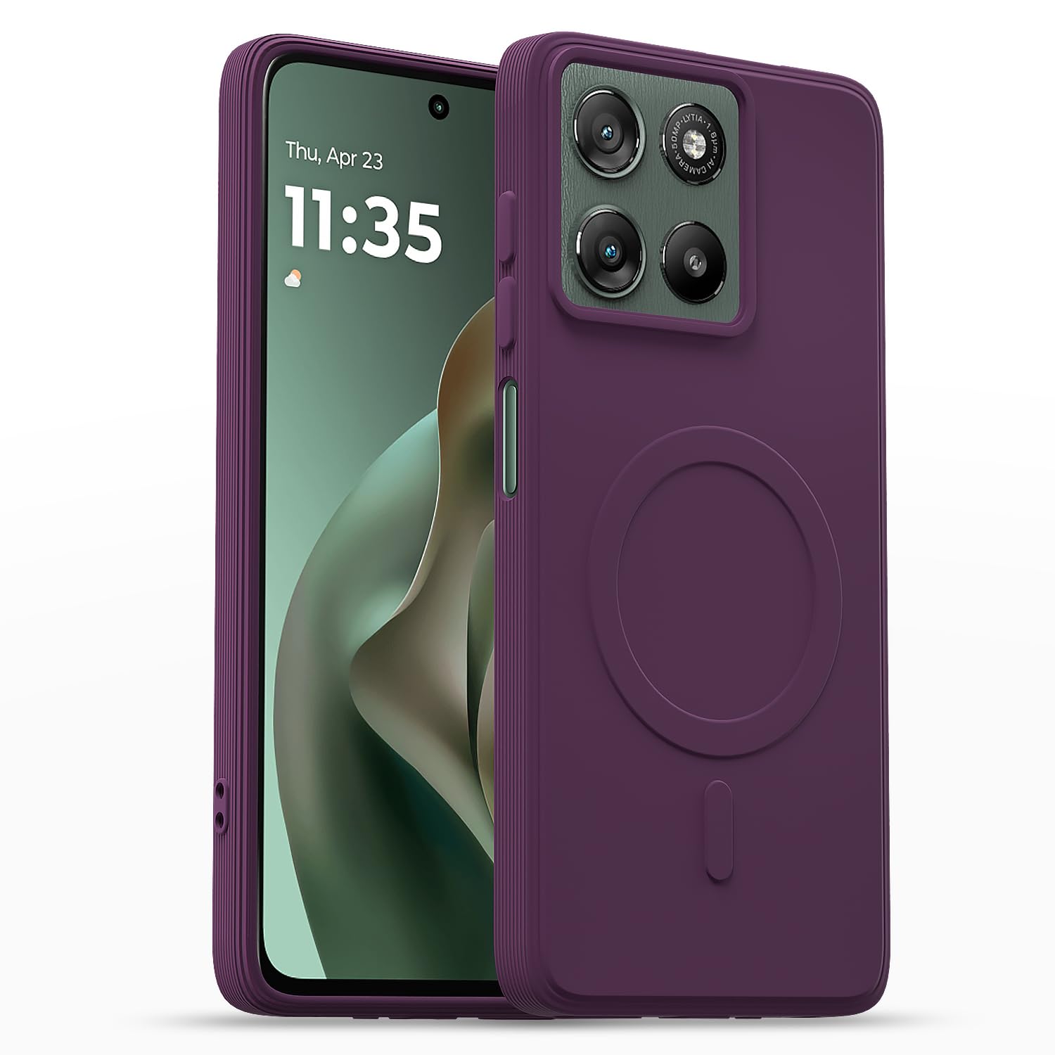 Pikkme Moto G67 Power/G57 Power 5G purple mobile back cover