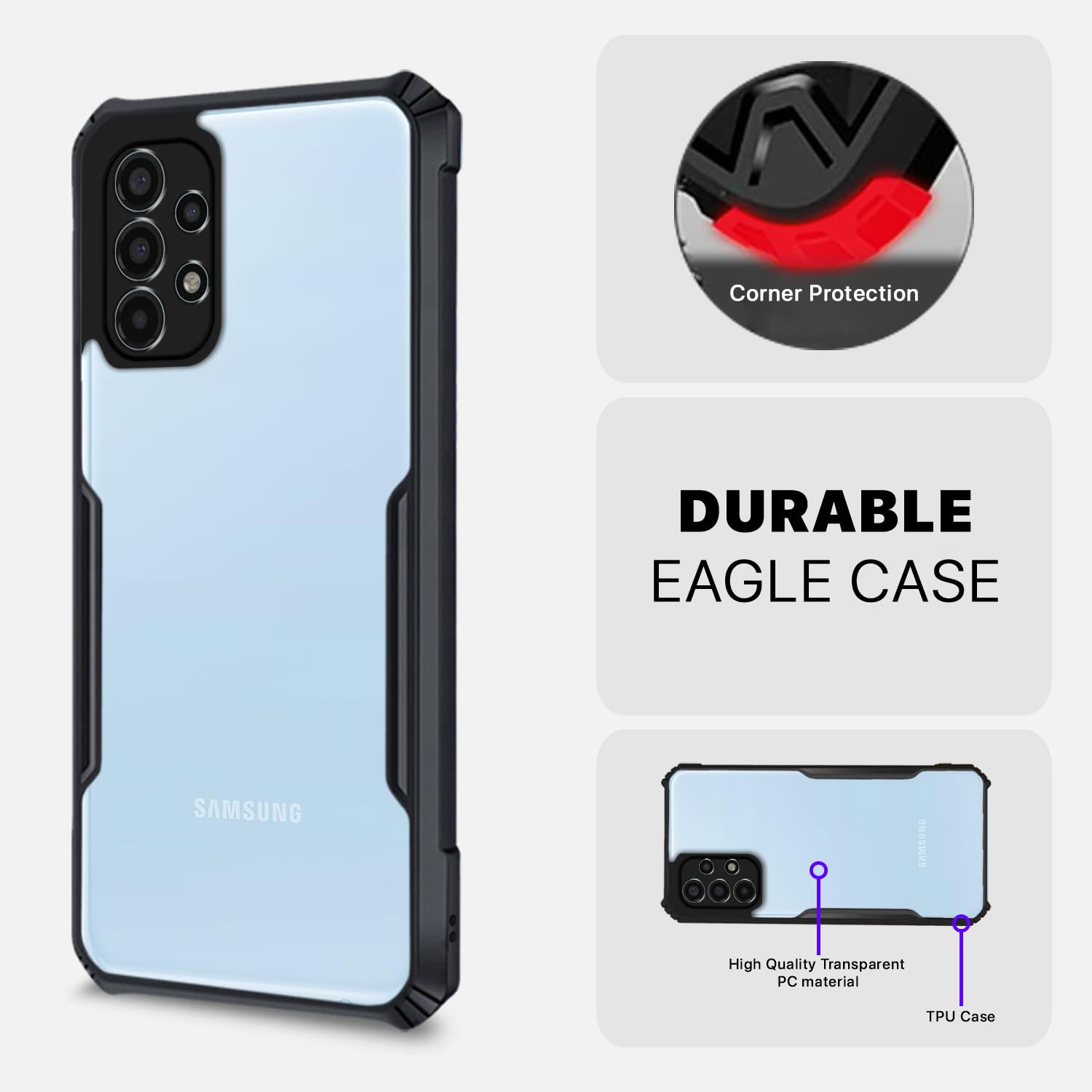 Samsung A13 4G/A13 5G mobile back cover in black by Pikkme – photo 5