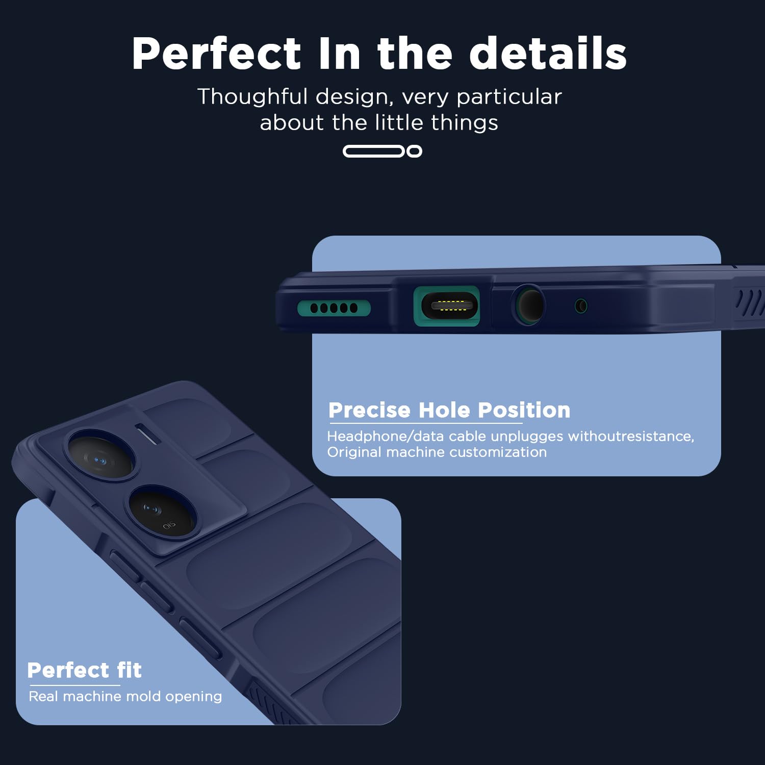 Pikkme iQOO Z7/Z7s 5G Liquid Silicone blue mobile back cover – photo 5