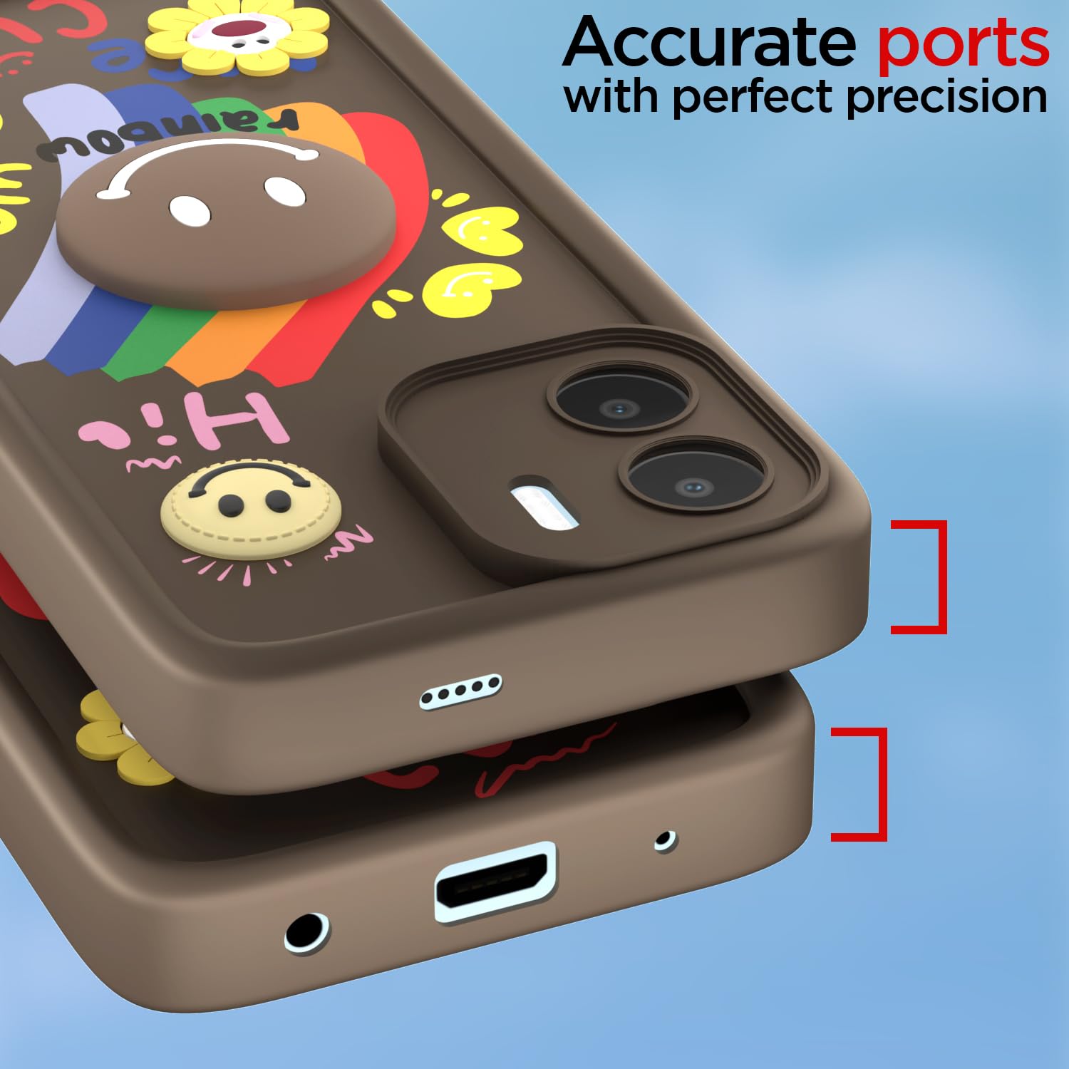 Pikkme brown phone cover for Redmi A1/A2 – photo 3