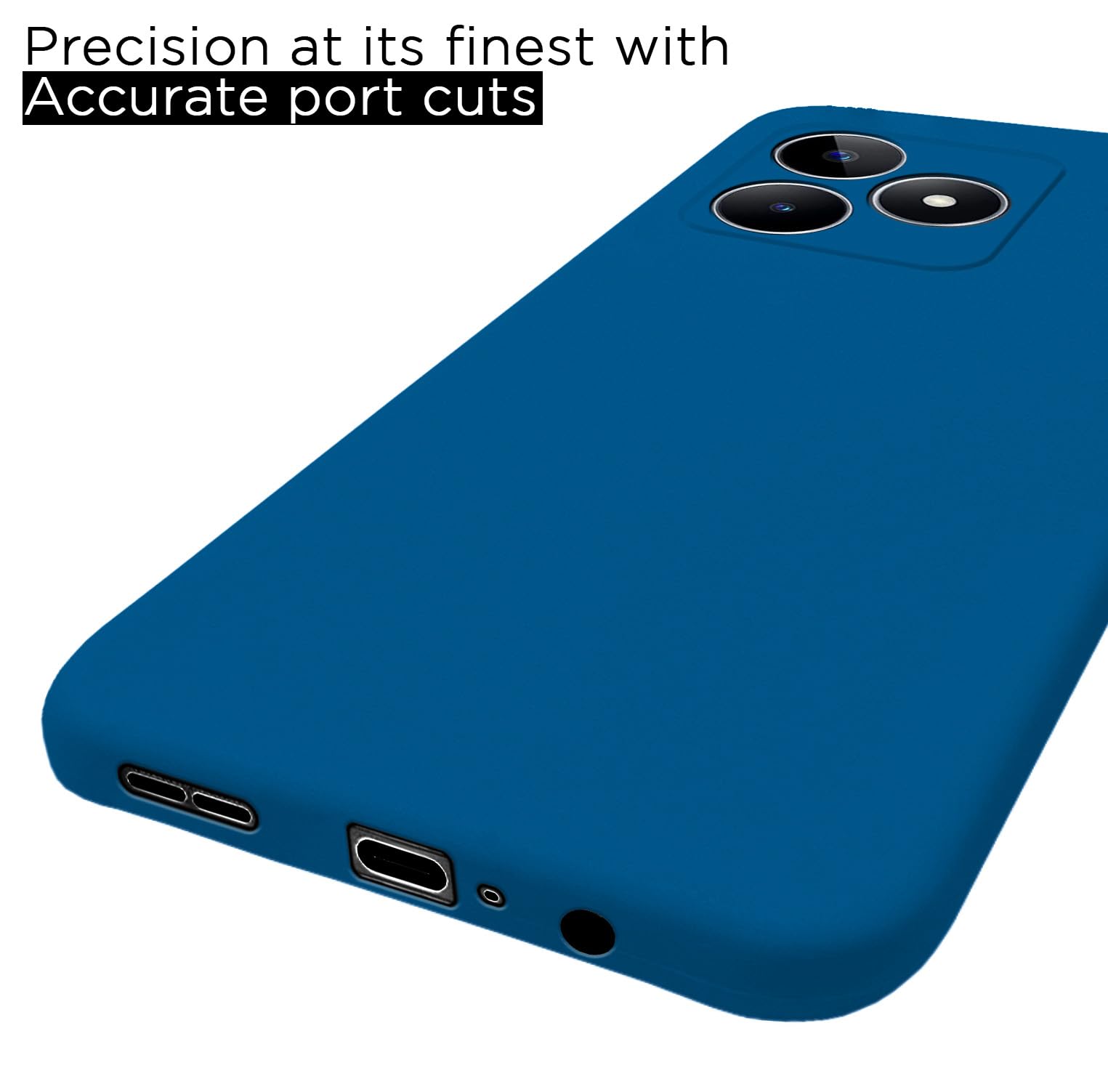 Pikkme blue Liquid Silicone back cover for Realme Narzo N53 – photo 5