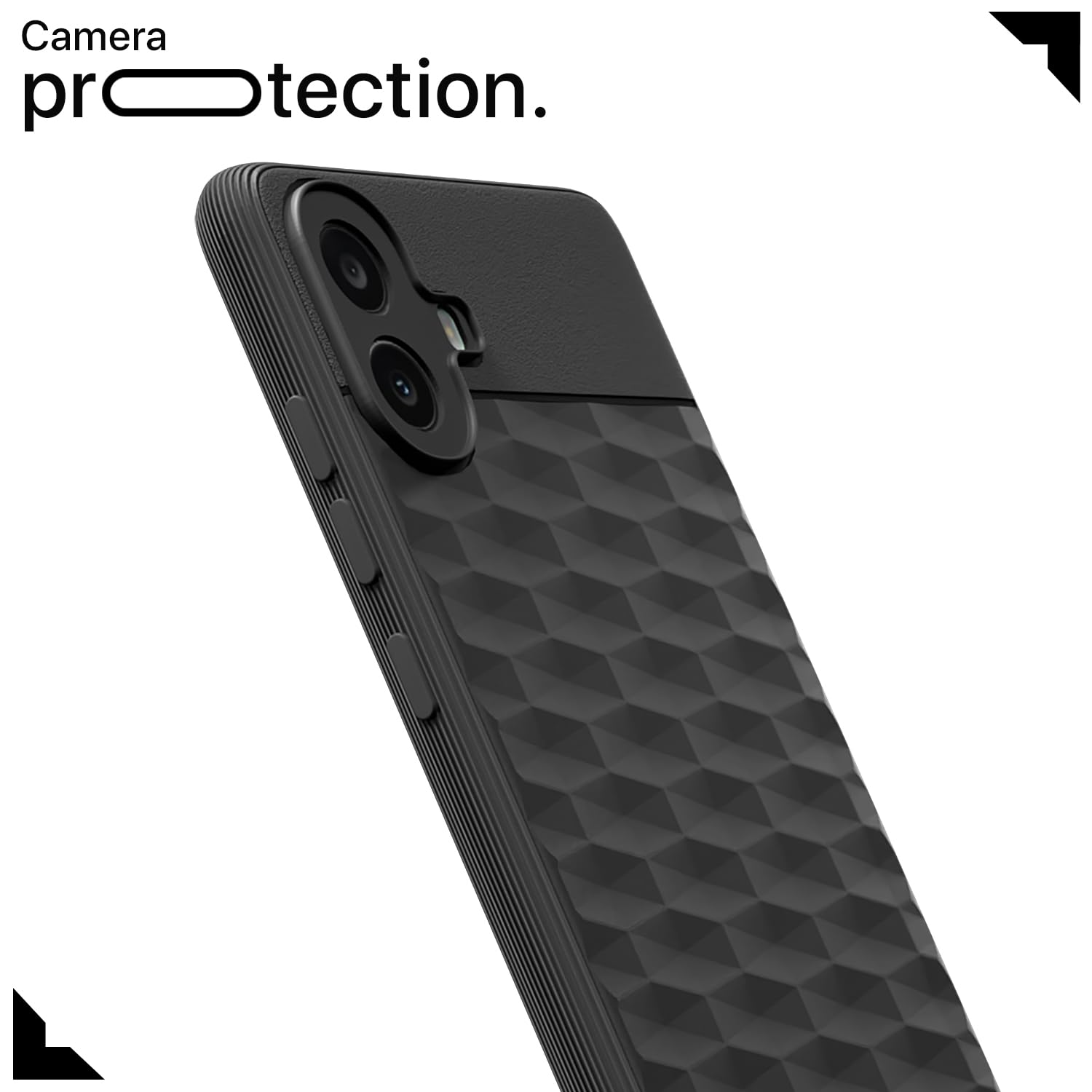 Pikkme CMF by Nothing Phone 1 5G Gencase Back Cover (Black)