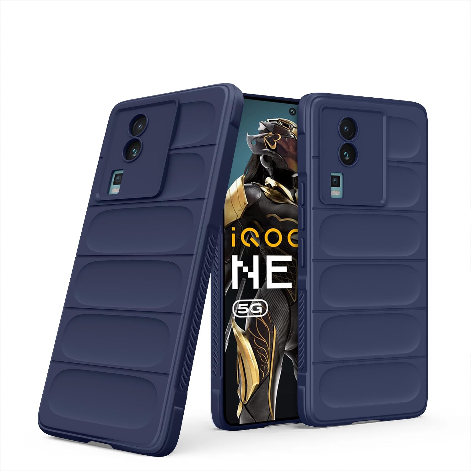Pikkme iQOO Neo 7/Neo 7 Pro 5G Liquid Silicone blue back cover
