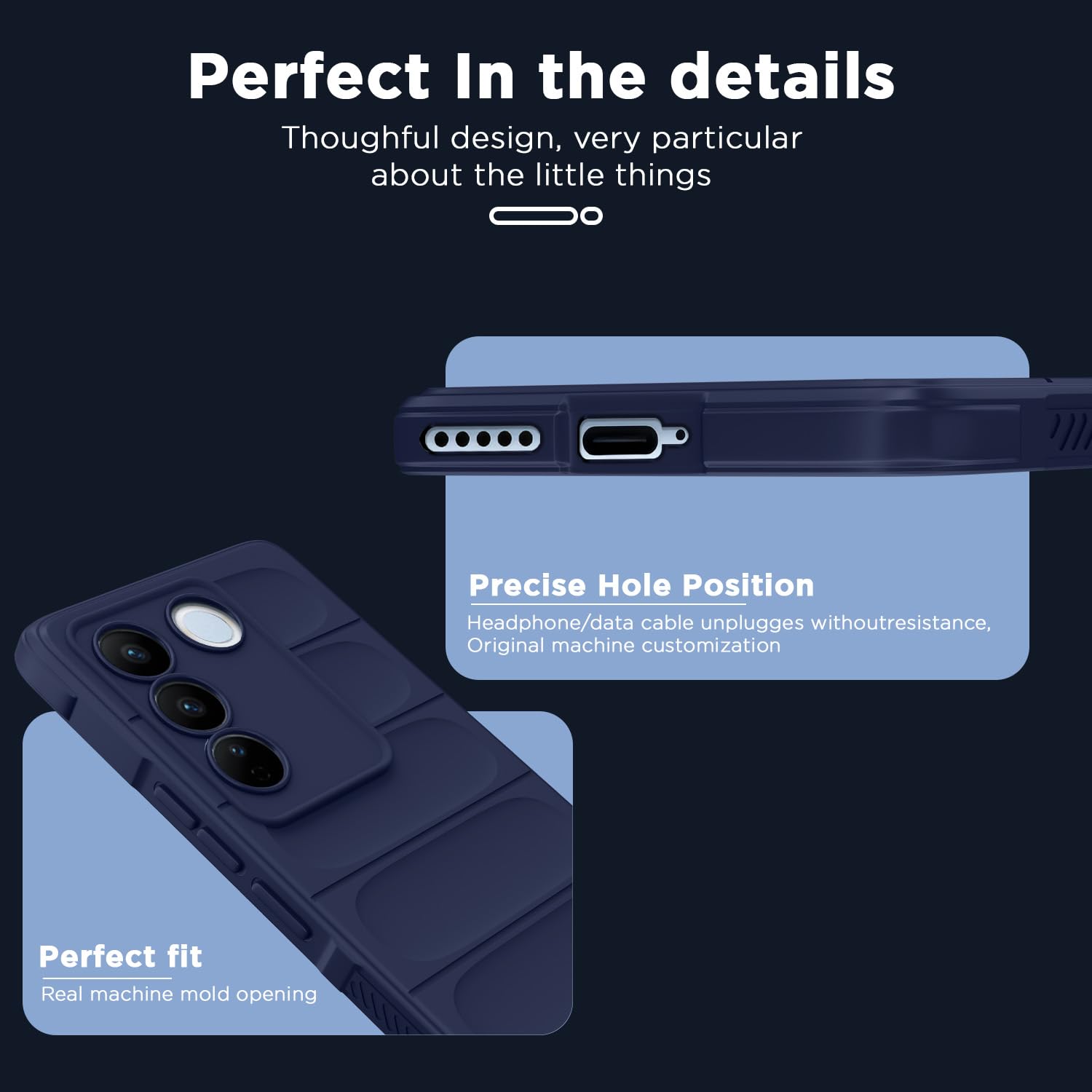 Pikkme blue Liquid Silicone mobile cover for Vivo V27/V27 Pro 5G, Vivo V27 Pro/V27/S16 – photo 5
