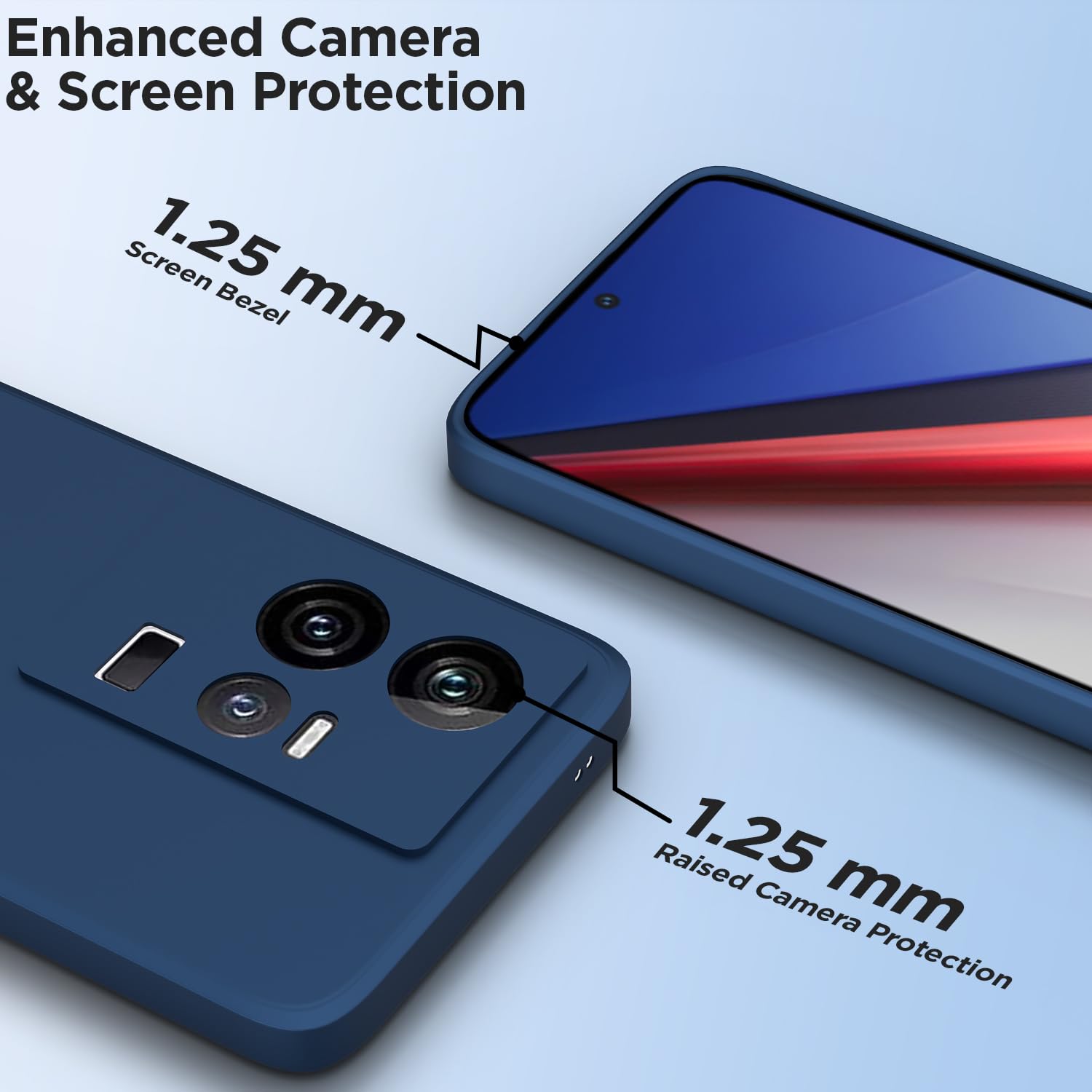 Pikkme blue Matte mobile back cover for iQOO 11 5G – photo 2