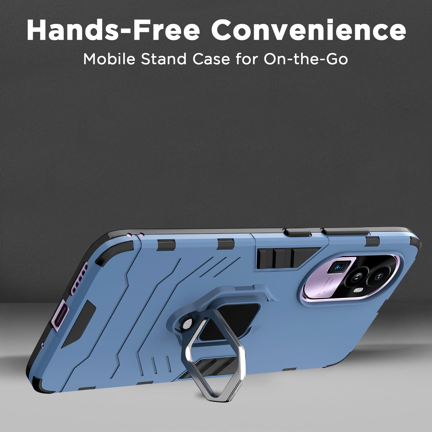 Oppo Reno 10 Pro Plus 5G D5 Tough Armor mobile cover in blue by Pikkme – photo 6