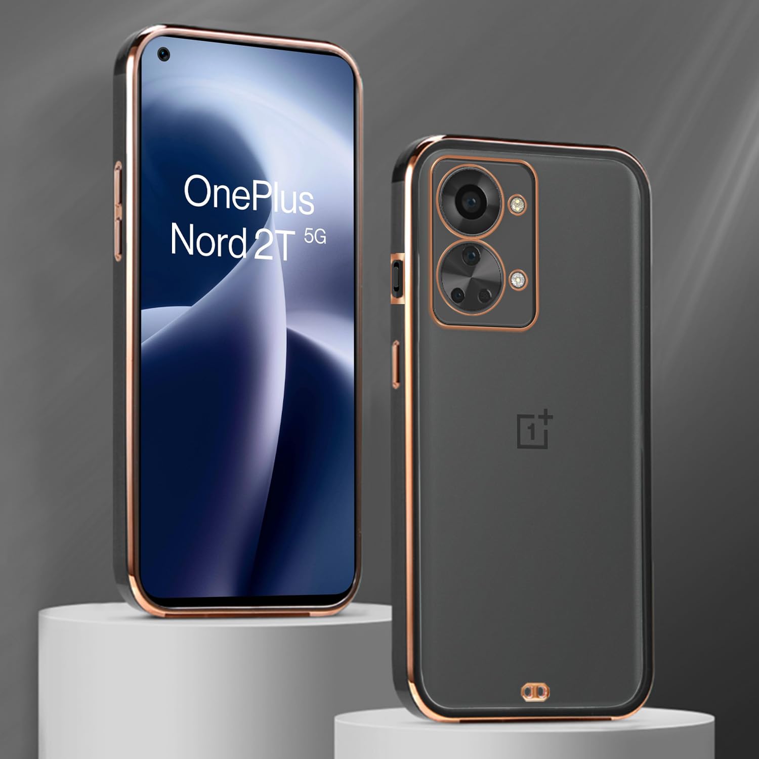 Pikkme OnePlus Nord 2T 5G Chrome black phone cover – photo 3