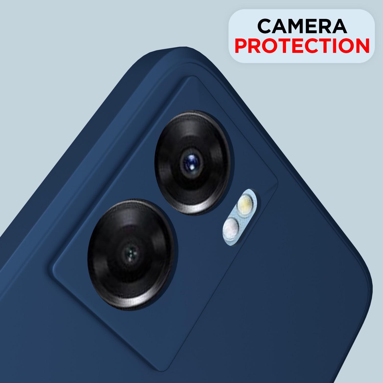 Pikkme Oppo K10 5G Soft Matte Silicone Shockproof Case (Blue)