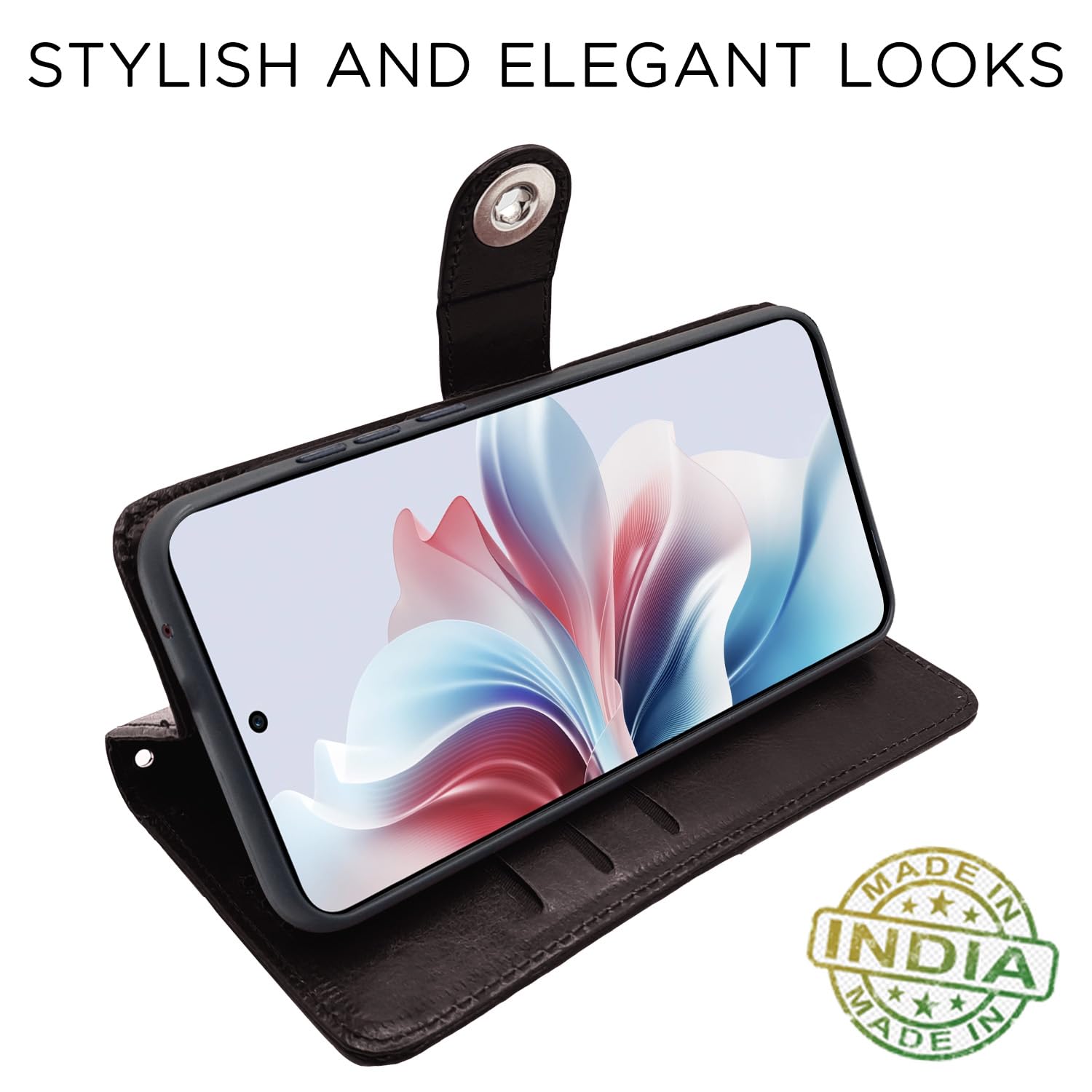 Coffee Button wallet flip cover for OPPO F25 Pro 5G – Pikkme – photo 5