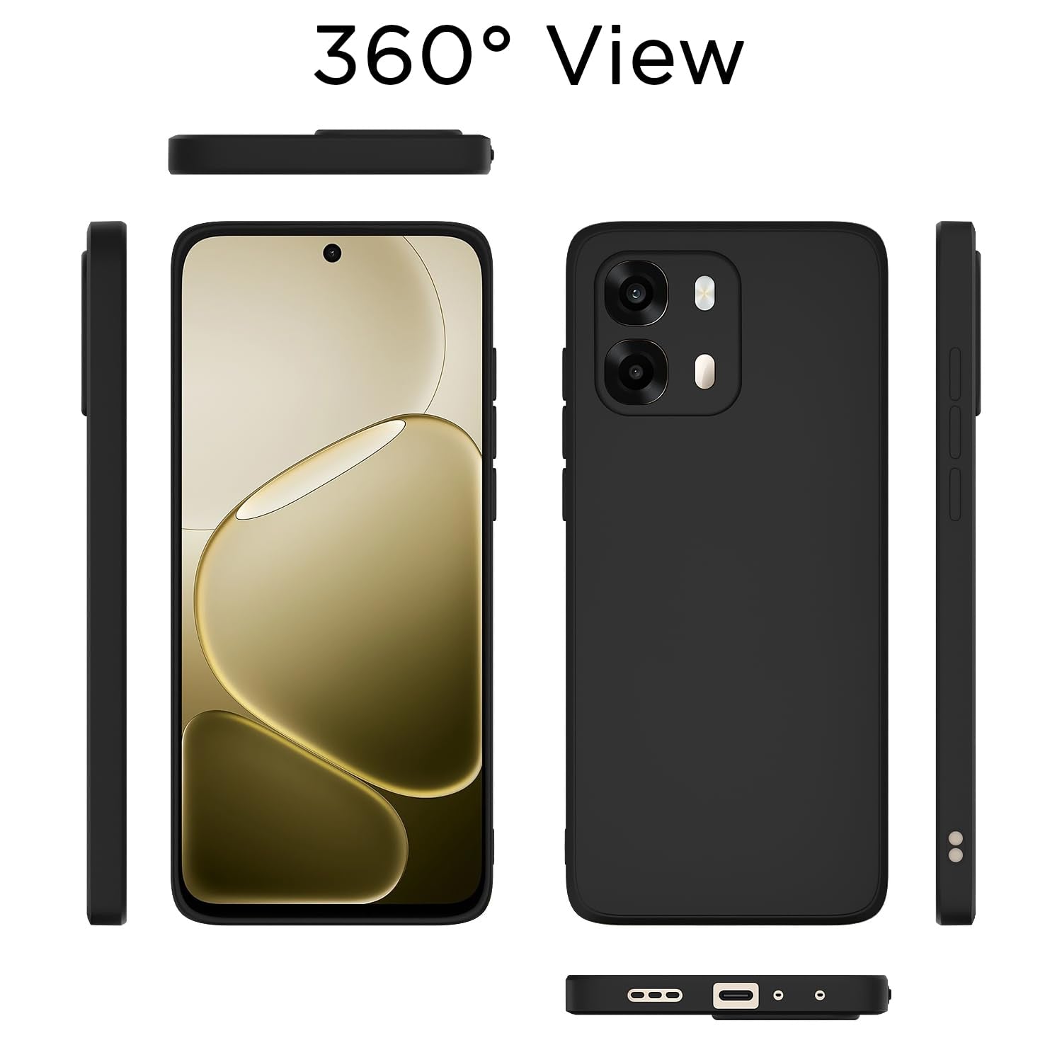 Pikkme Oppo A6 Pro 5G black back cover – photo 4