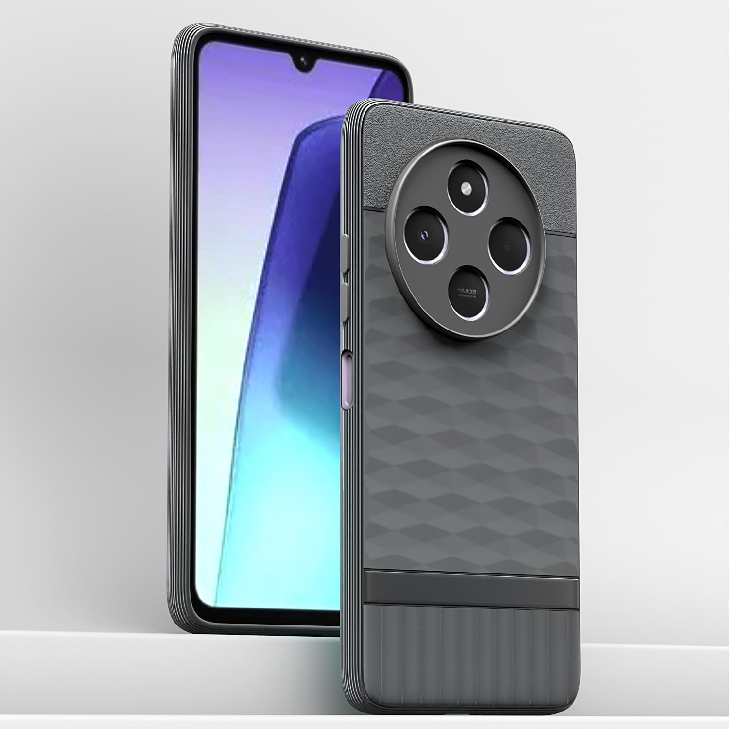 Pikkme Redmi 14c 5G / Redmi A4 5G / Poco C75 5G  Gencase Back Cover (Grey)