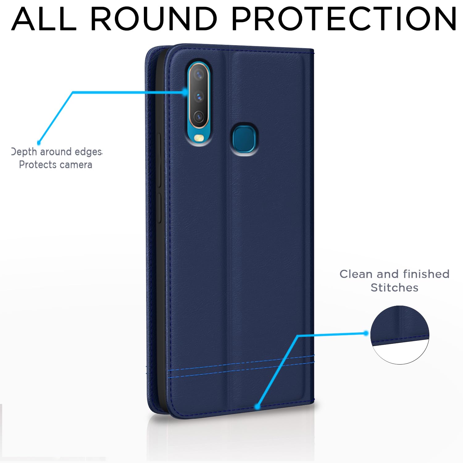 Pikkme blue flip case for Vivo Y12/Y15/Y17/U10 – photo 4